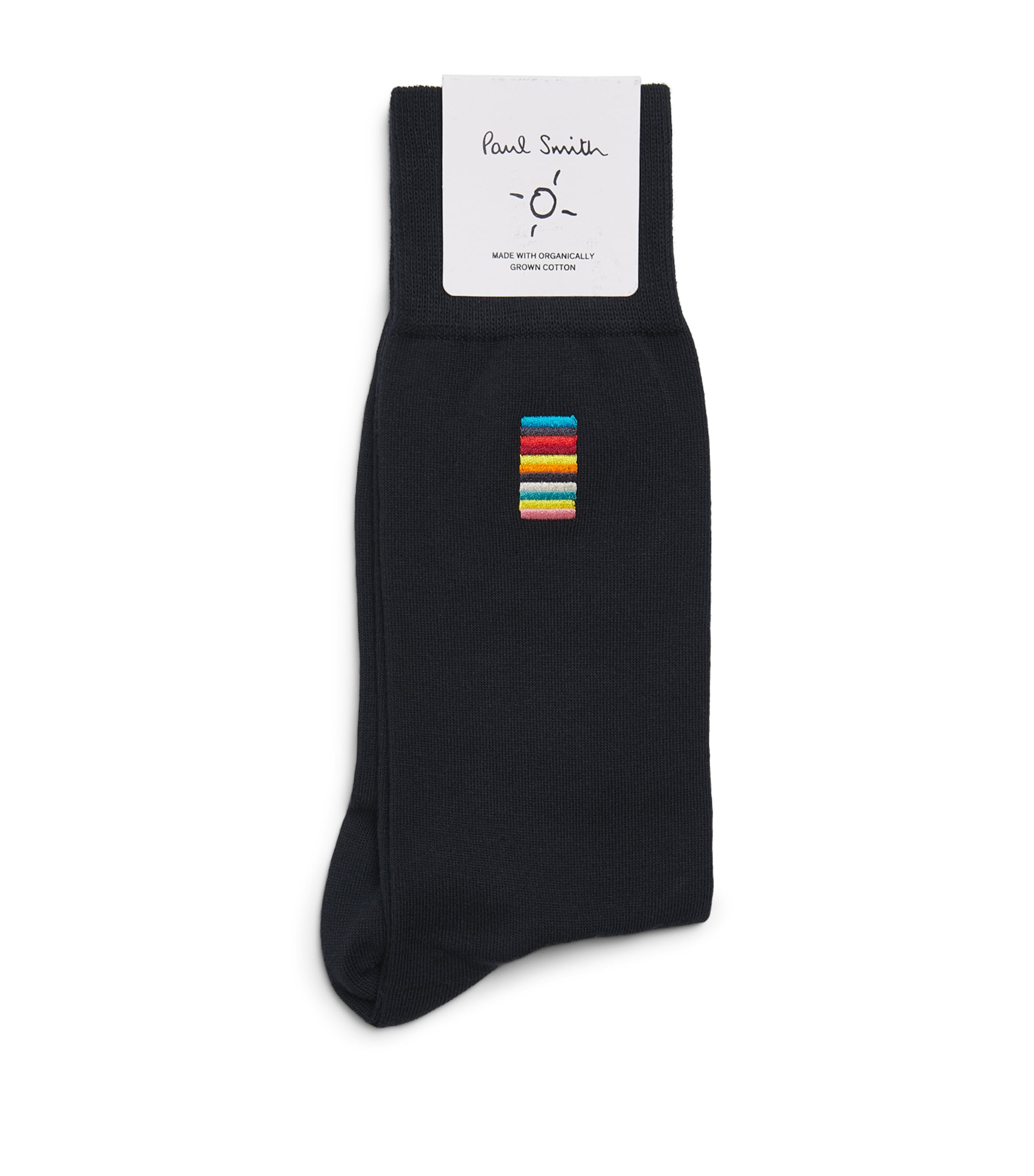 Paul Smith Mens Embroidered Signature Stripe Socks Image 1
