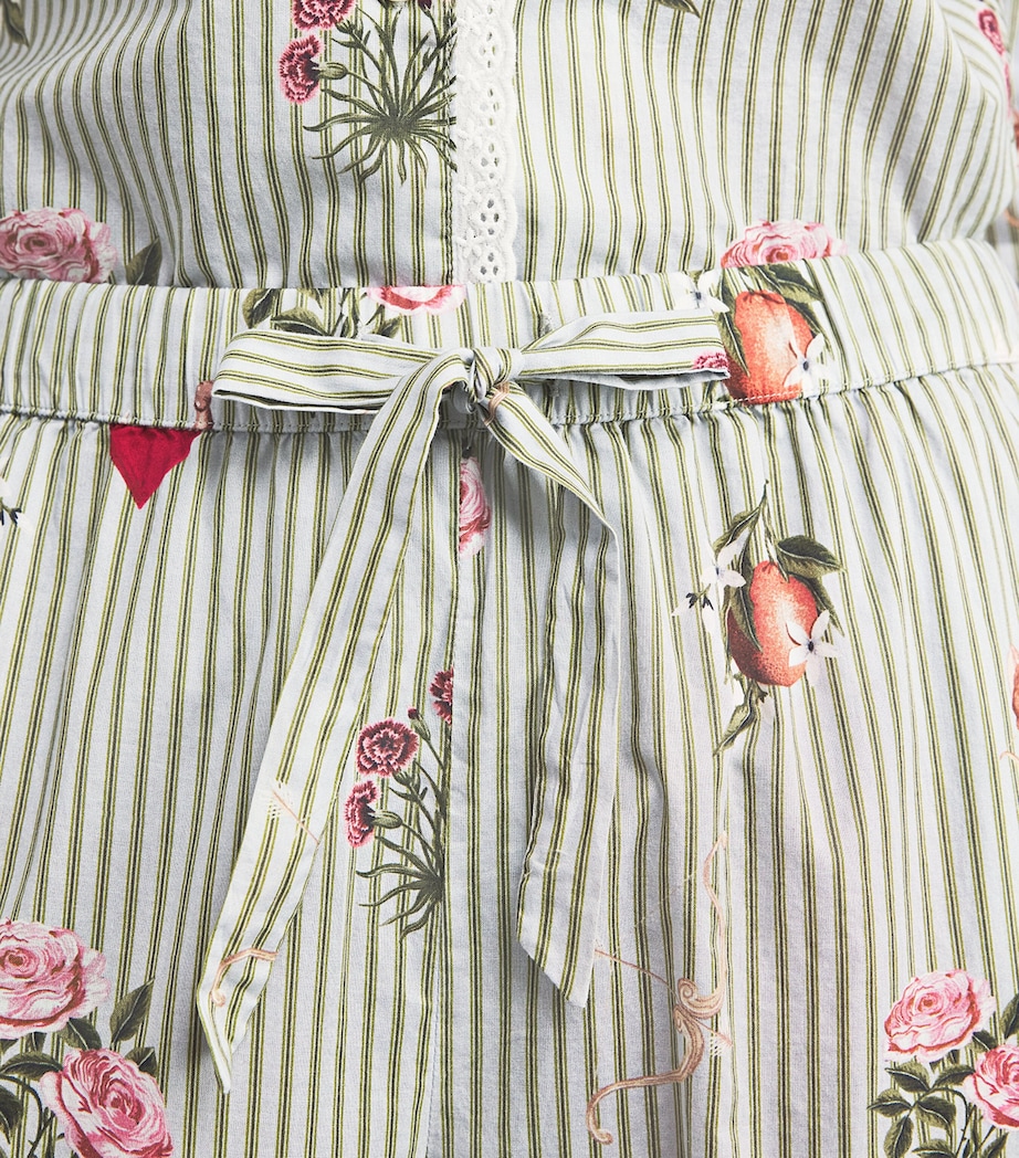 Cotton Primavera Pyjama Set PINSTRIPE Image 6