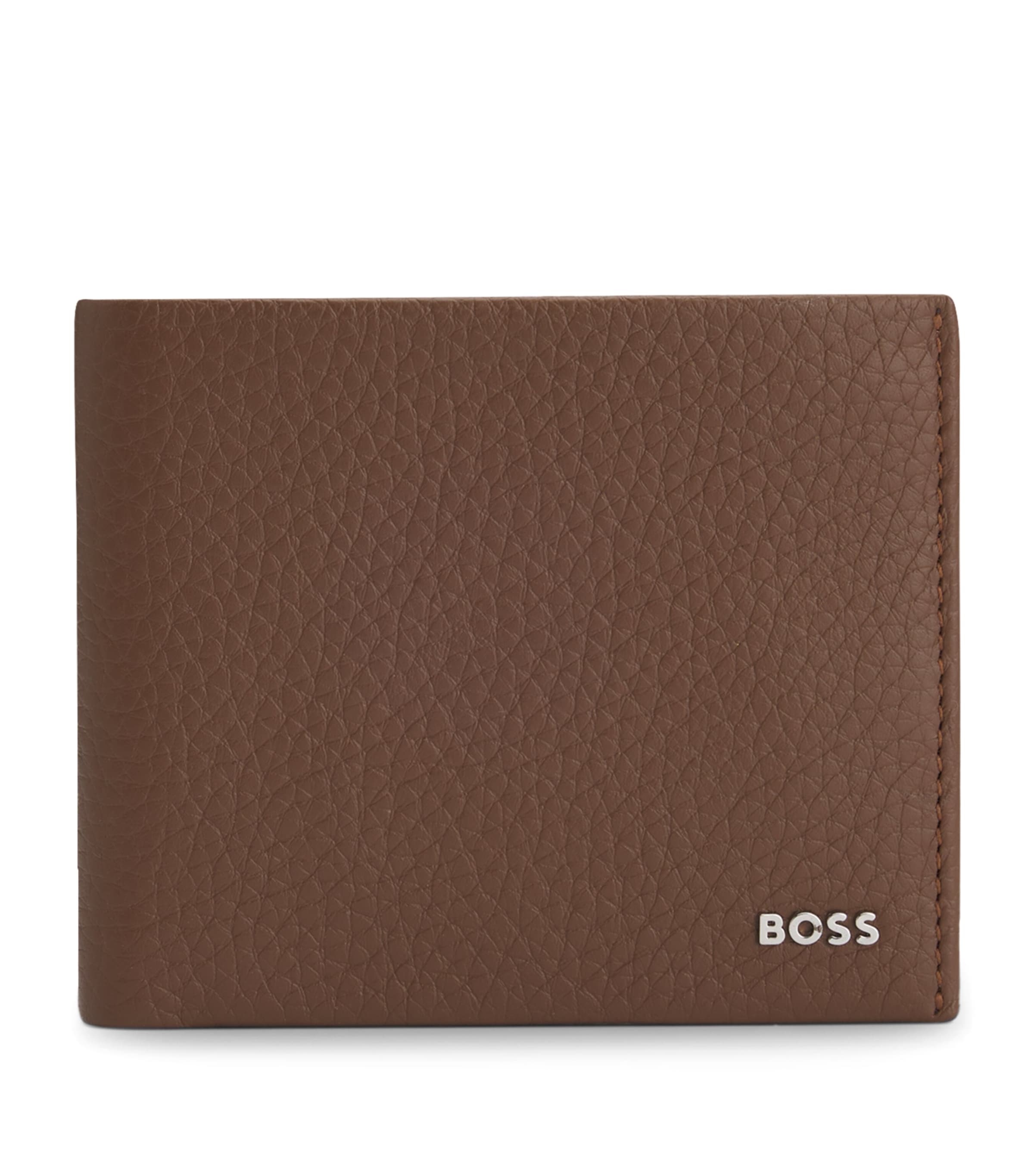 Hugo Boss Leather New Crosstown Wallet In Brown