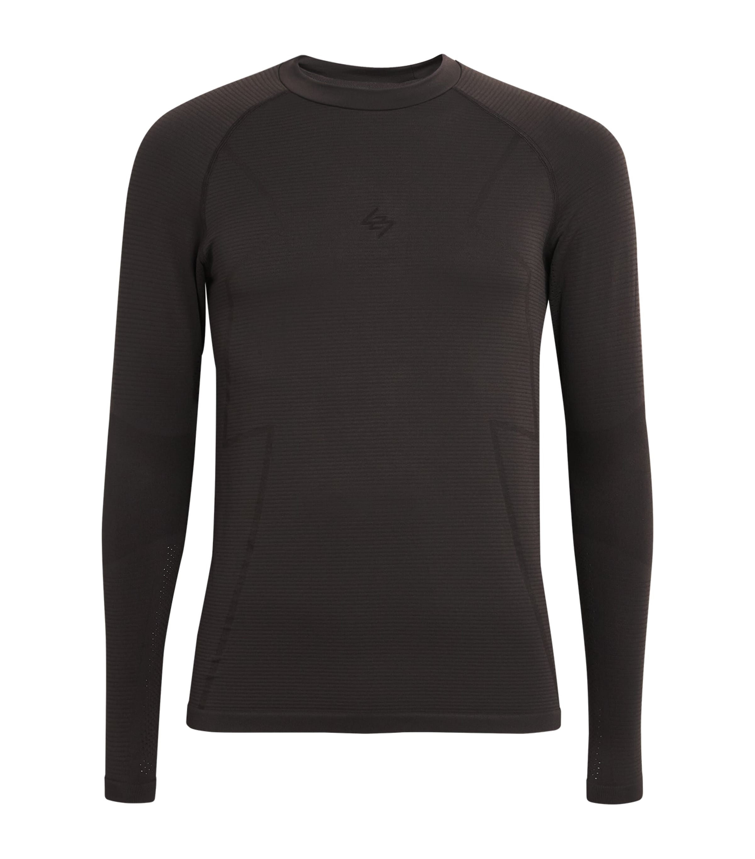 Long-Sleeve Seamless Uprising T-Shirt CHOCOLATE Image 1