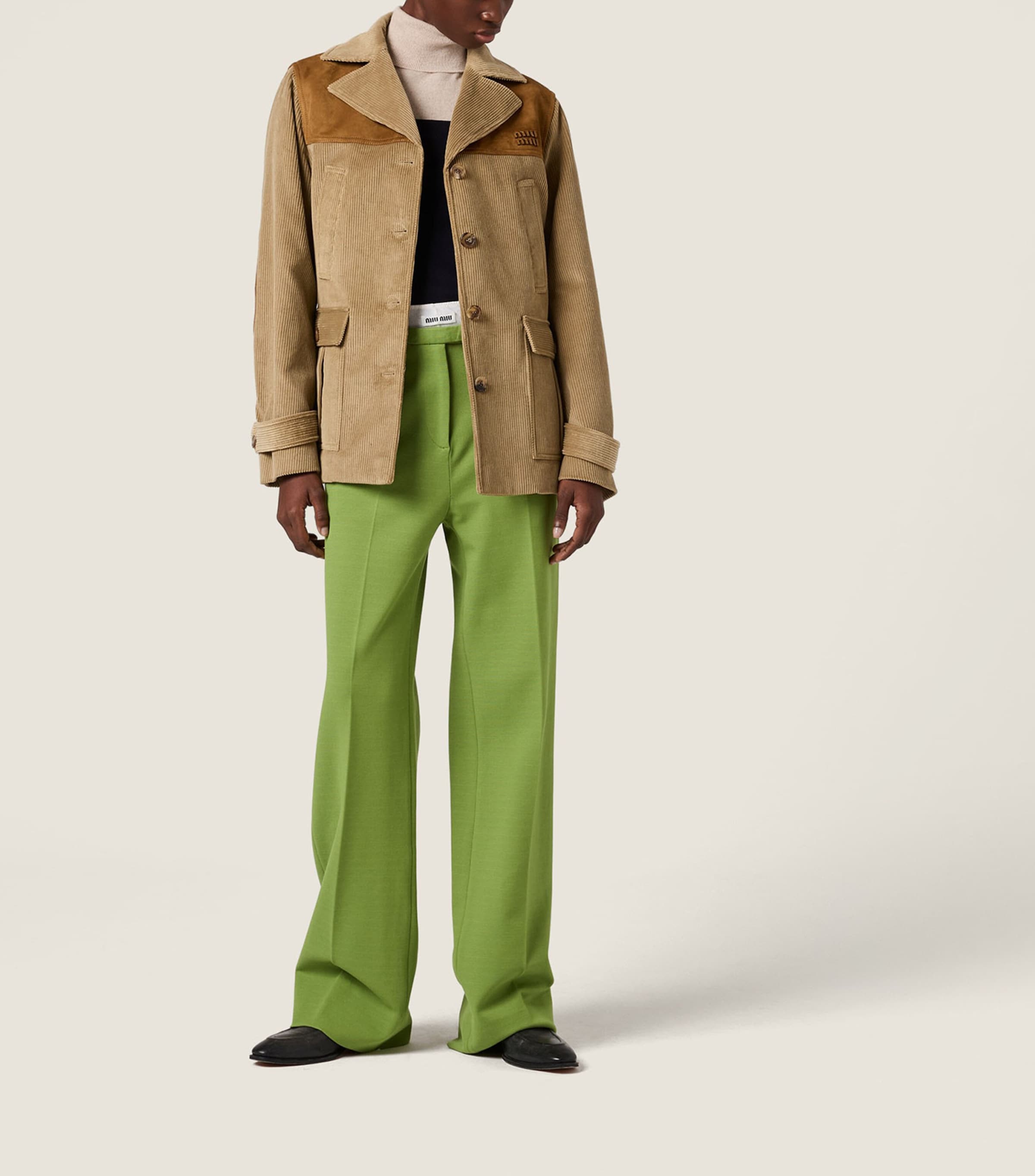 Miu Miu Womens Corduroy Jacket Image 2