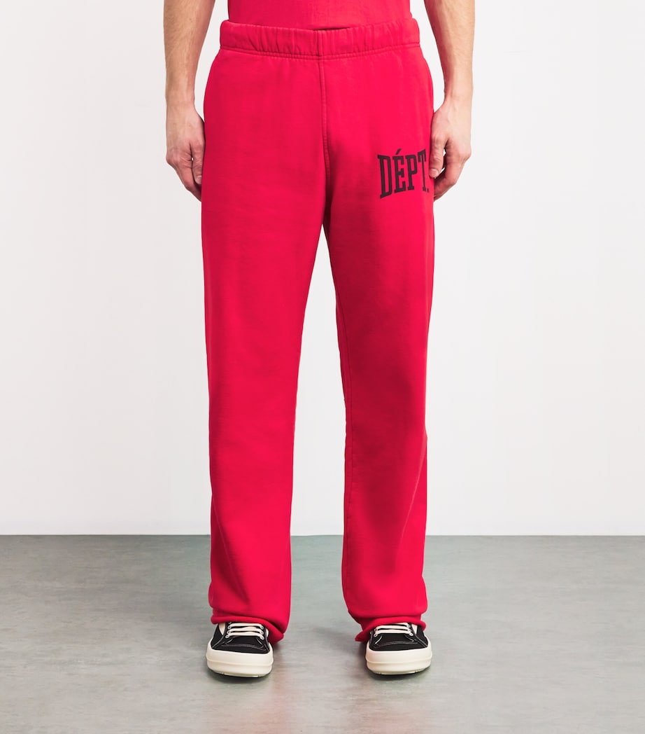 GALLERY DEPT. Mens Cotton Team Sweatpants Red Image 3