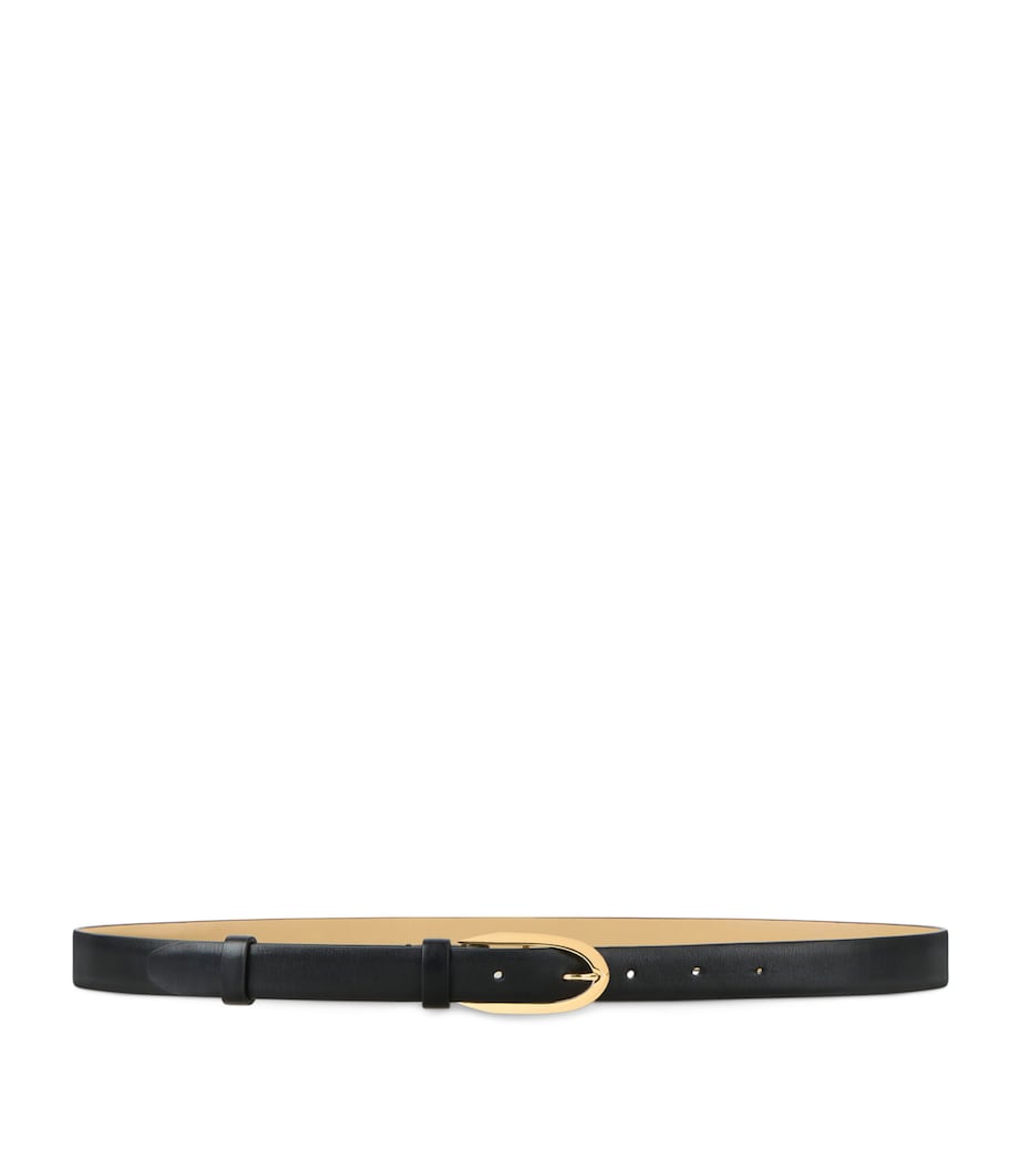 Leather Belt BLACK Image 1