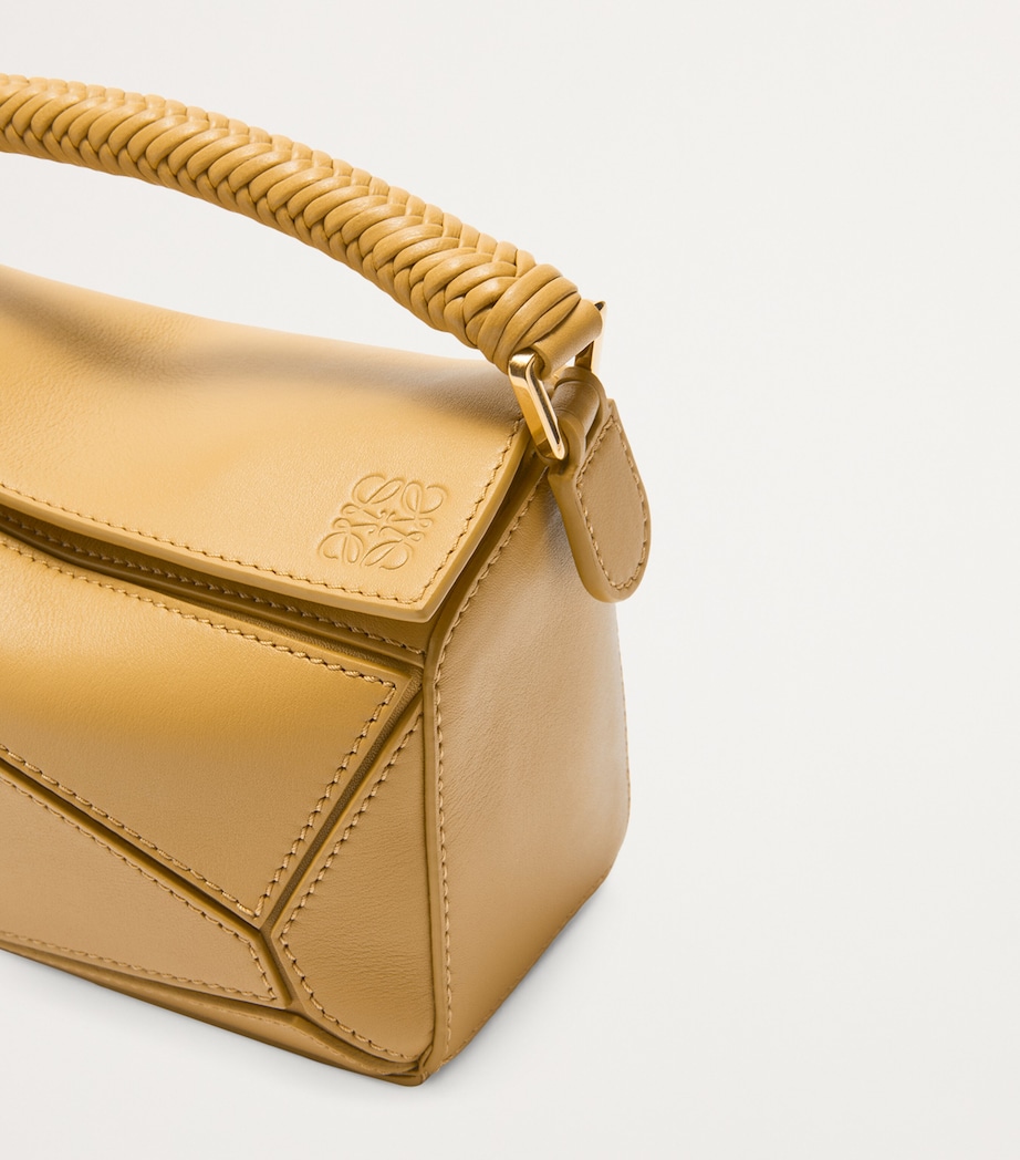 LOEWE Mini Leather Puzzle Top-Handle Bag Sahara Image 9
