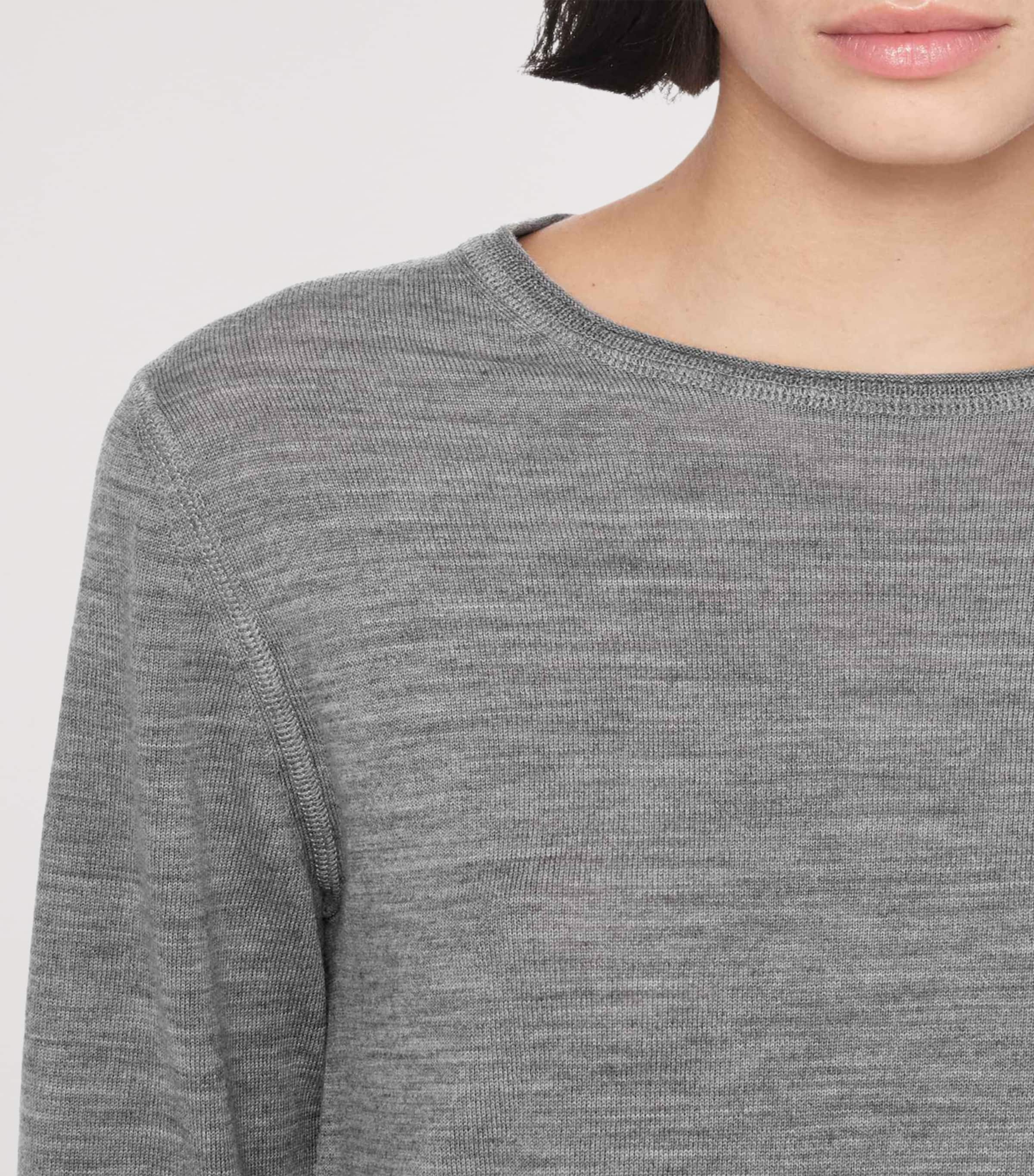 AllSaints Womens Merino Wool Coyte Sweater Grey Marl Image 4