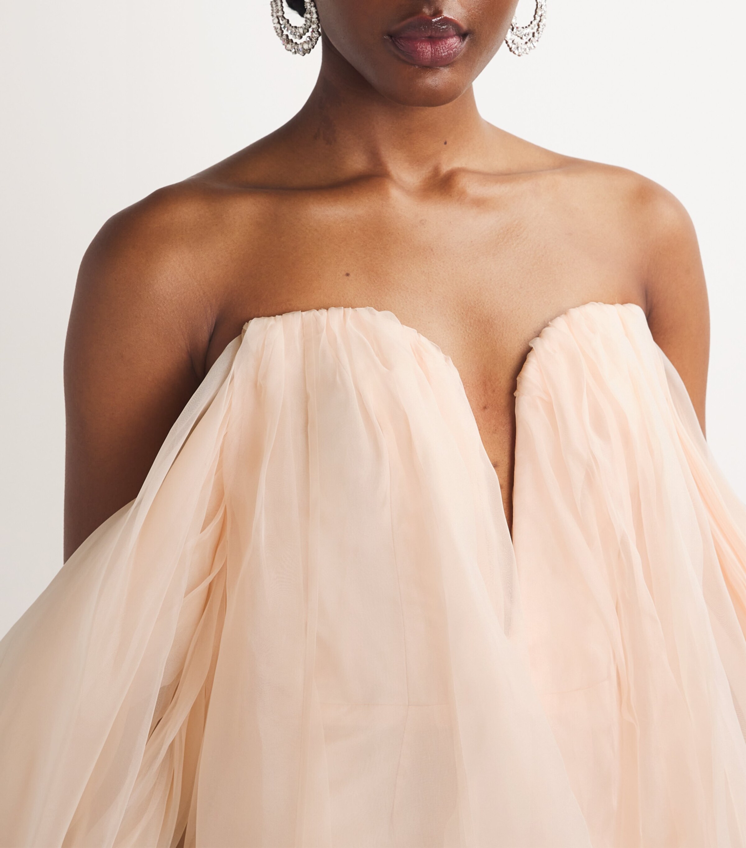 zimmermann silk strapless dress Rebellion bead-embellished ruffled printed silk mini dress - pink
