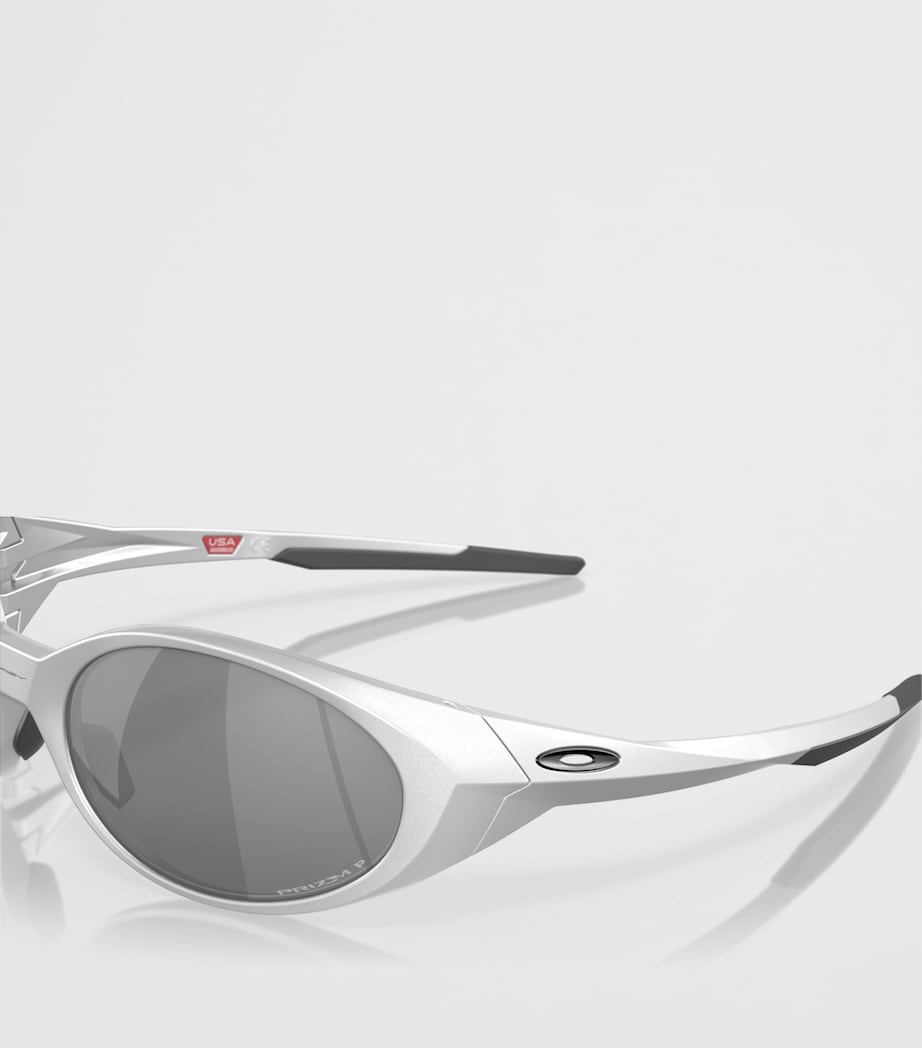 Oakley Eye Jacket Redux Oval Sunglasses Silver Image 7