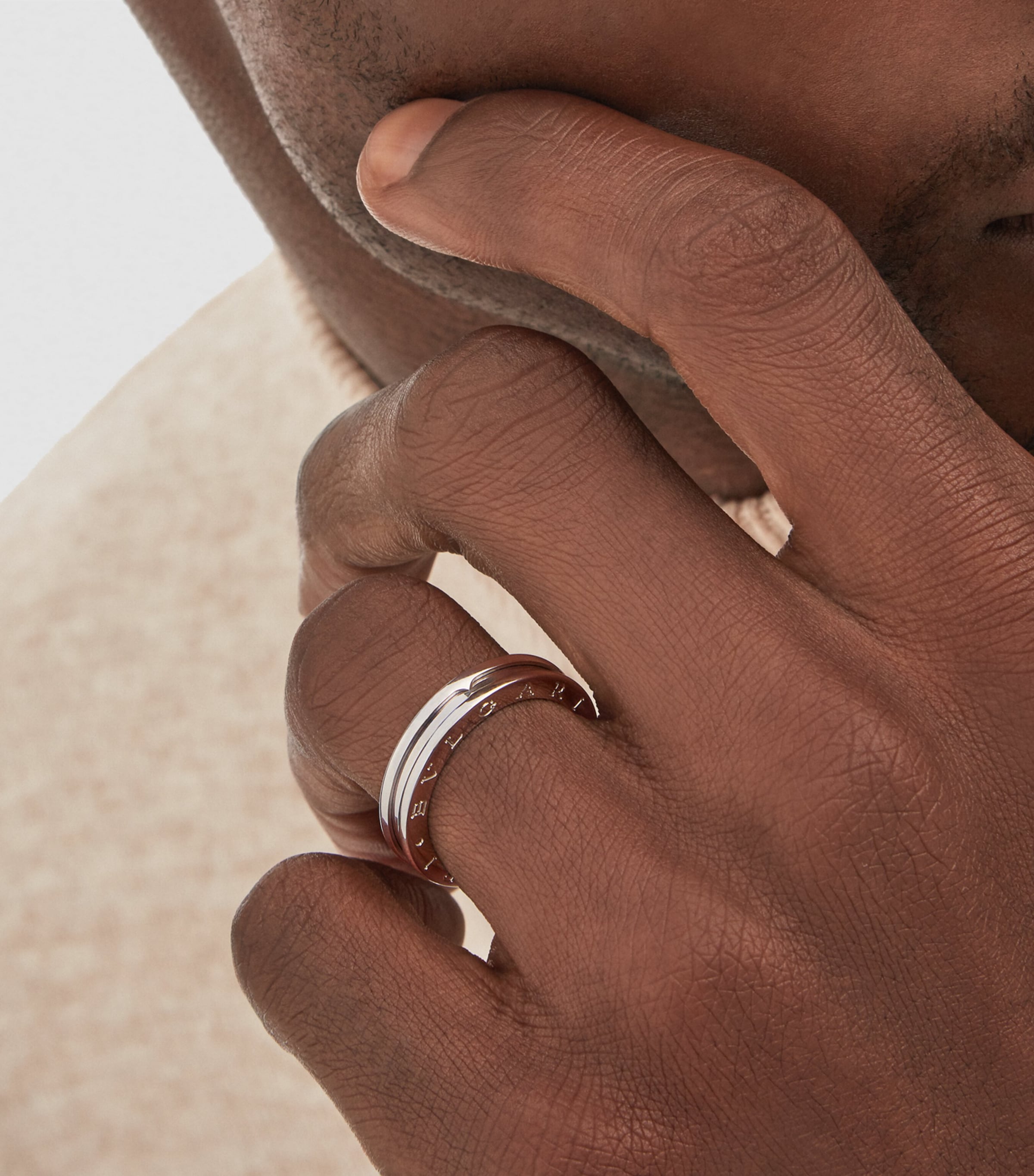 White Gold B.zero1 One-Band Ring WHITE GOLD Image 6