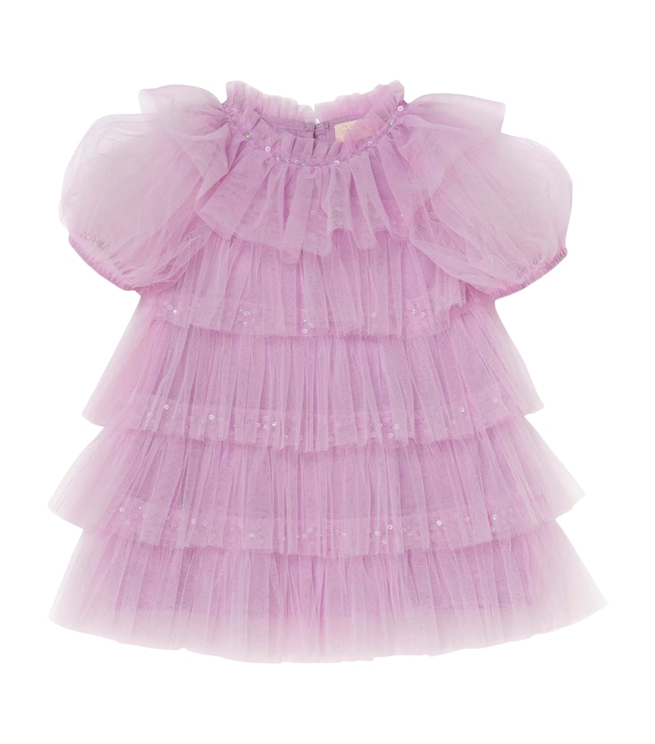 Tutu Du Monde Tulle Love Parade Dress (0-24 Months) Orchid Bouquet Image 1