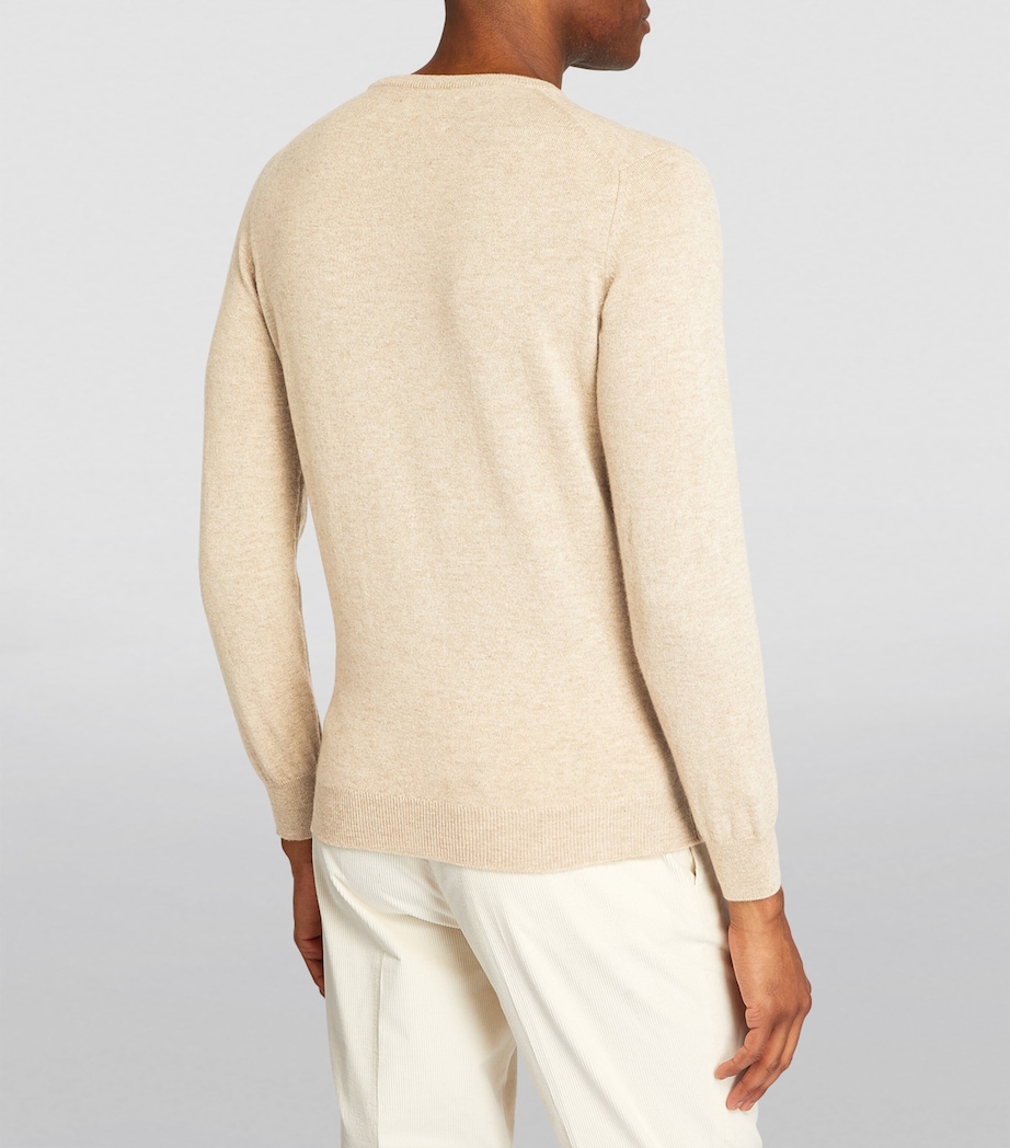 Cashmere Crew-Neck Sweater OATMEAL MARL Image 4
