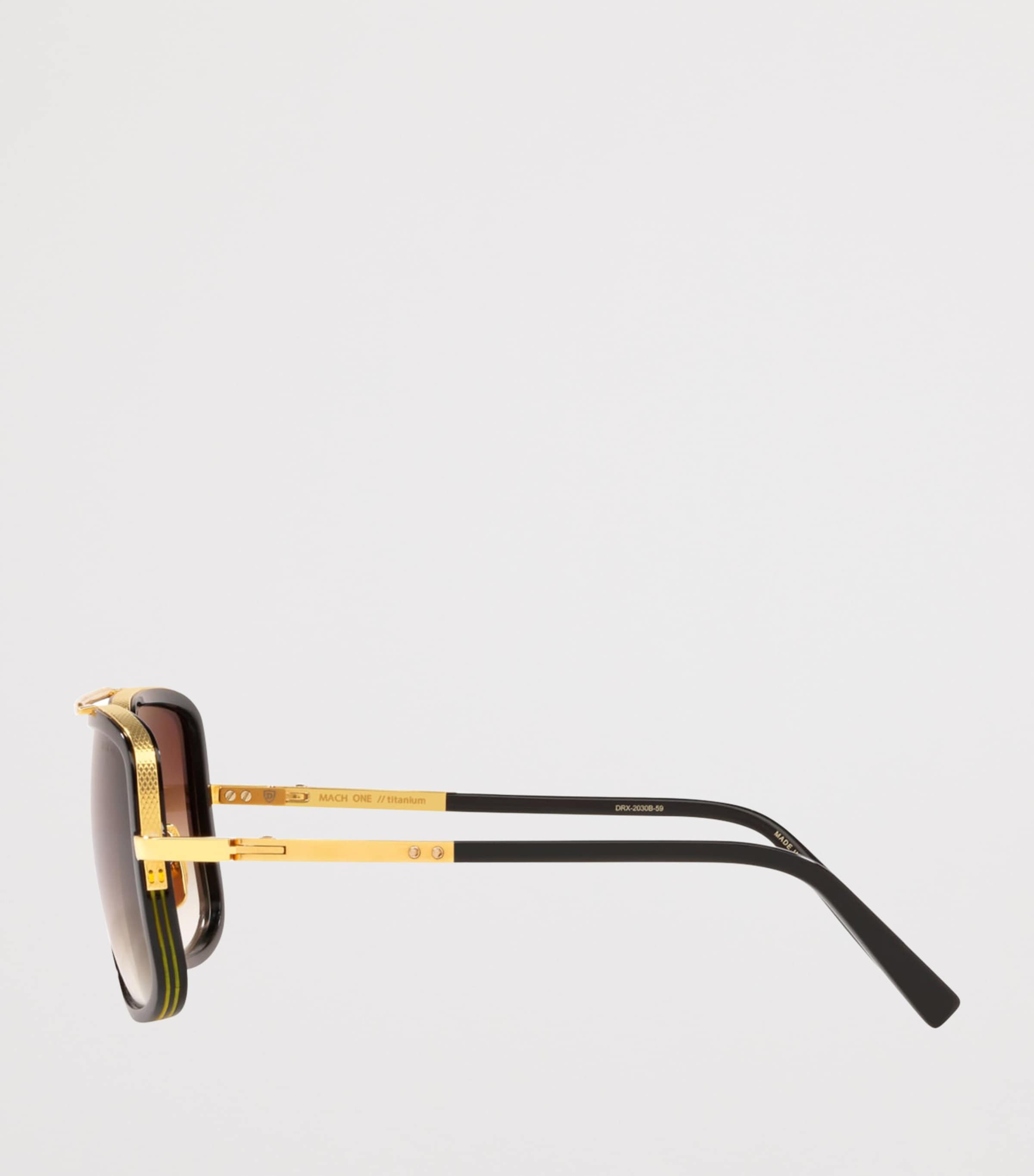 DITA Mach One Square Sunglasses Gold Image 3