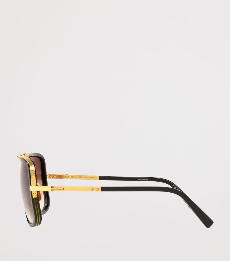 DITA Mach One Square Sunglasses Gold Image 3