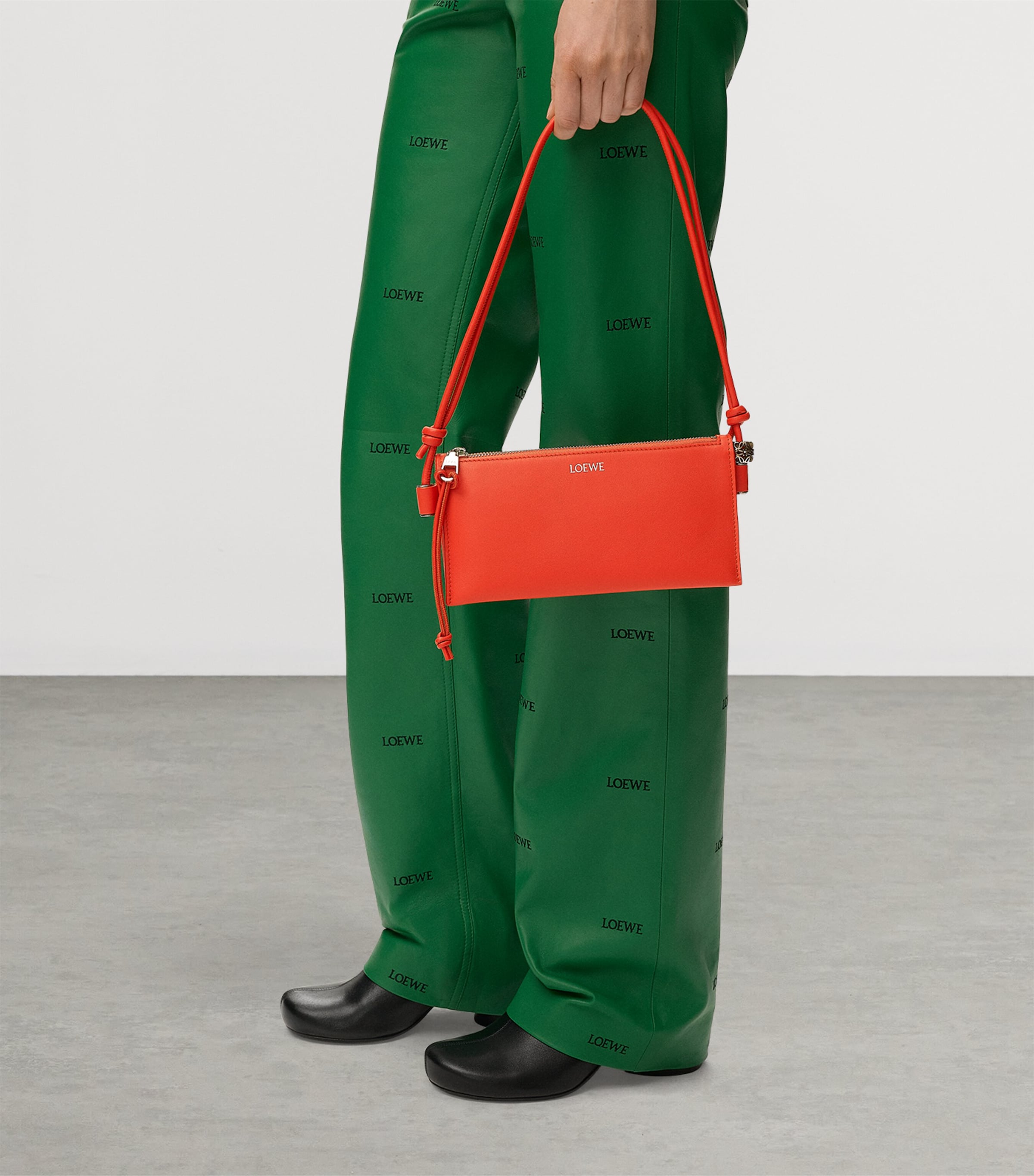 LOEWE Leather Joya Pouch Sunrise Orange Image 7