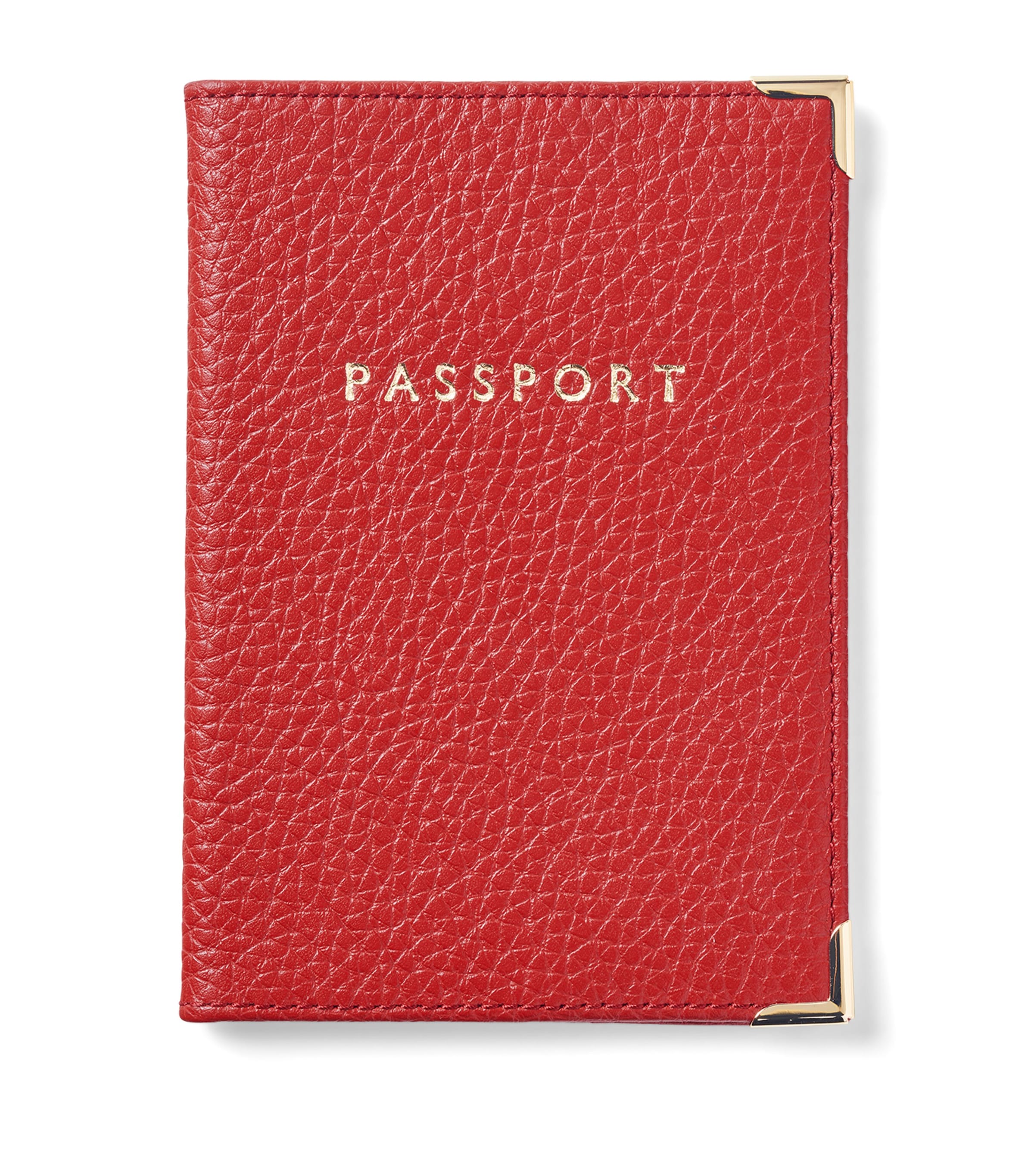 Aspinal Of London Leather Passport Cover Cardinalred Image 1