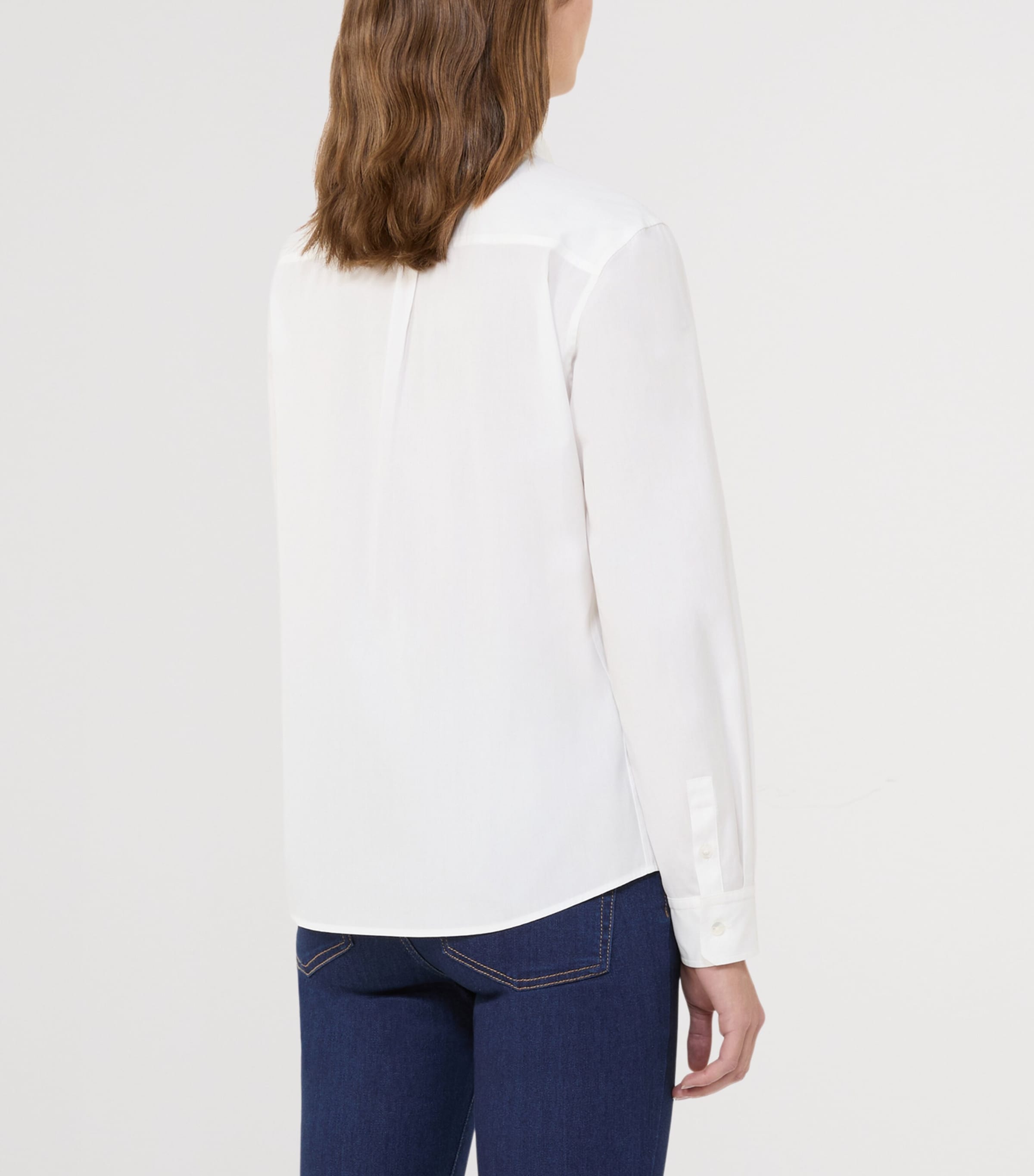 Weekend Max Mara Womens Cotton Classic Shirt Optical White Image 3