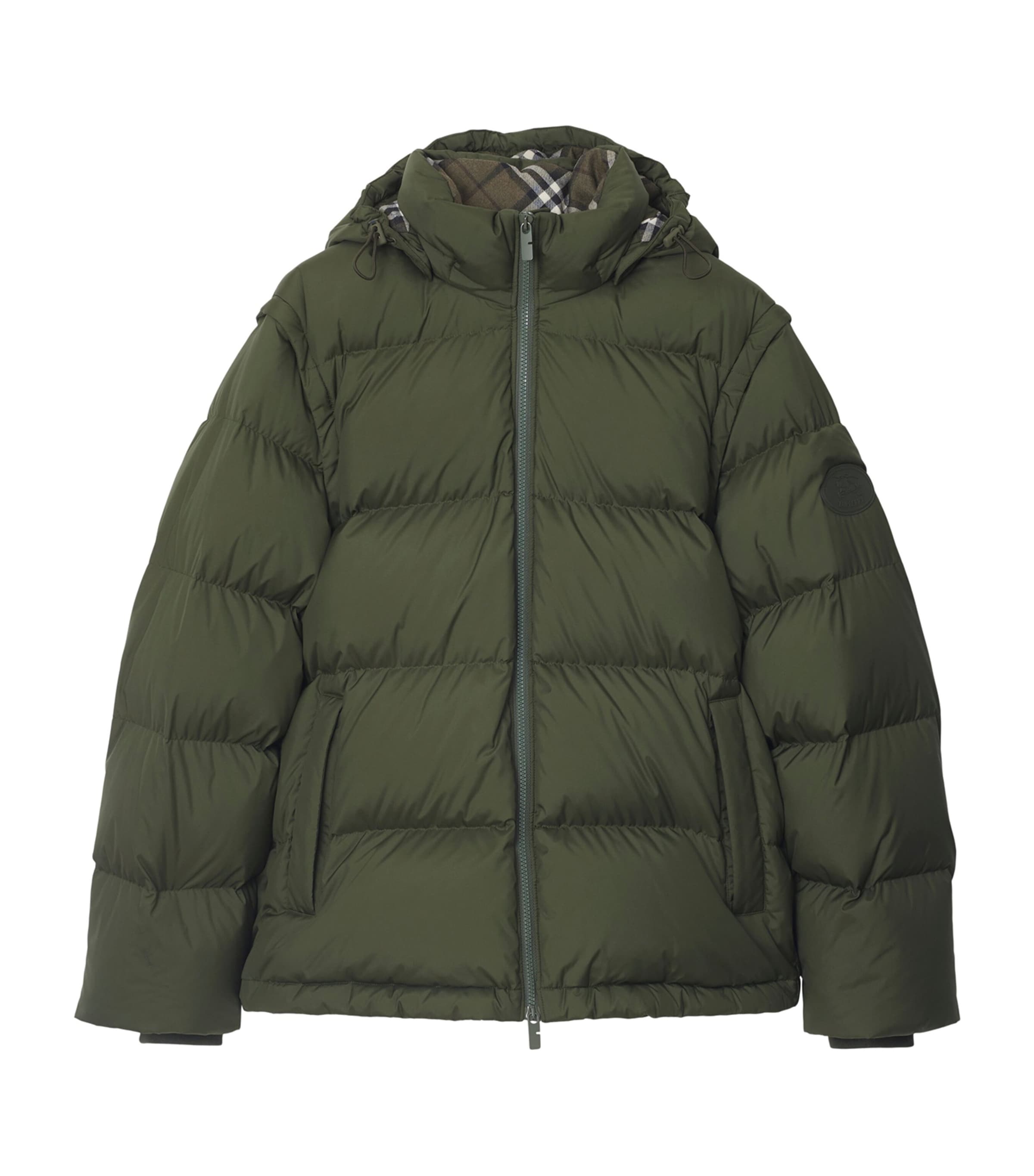 Detachable-Sleeve Puffer Jacket SHALE Image 1