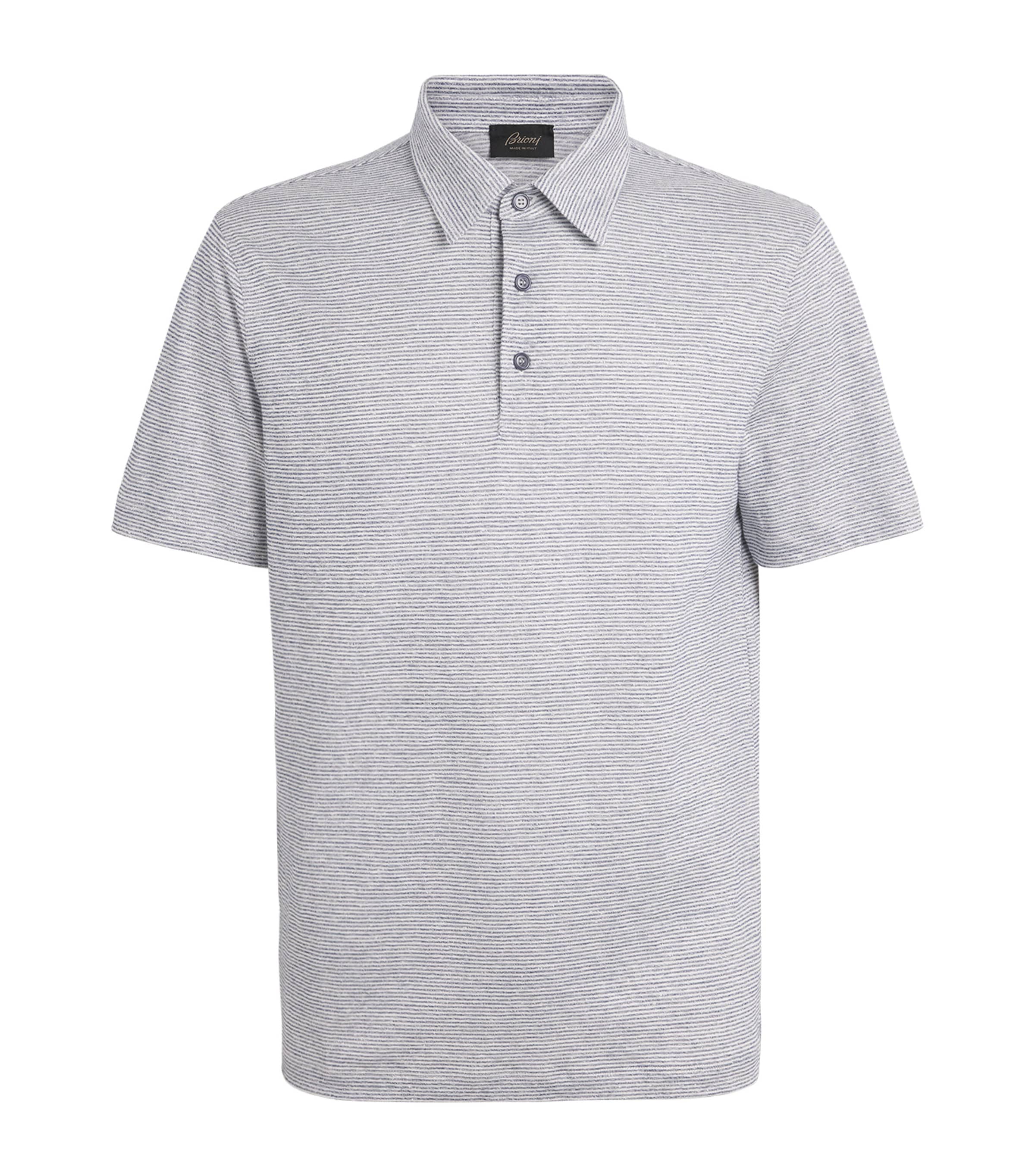 Brioni Mens Cotton Polo Shirt Image 1