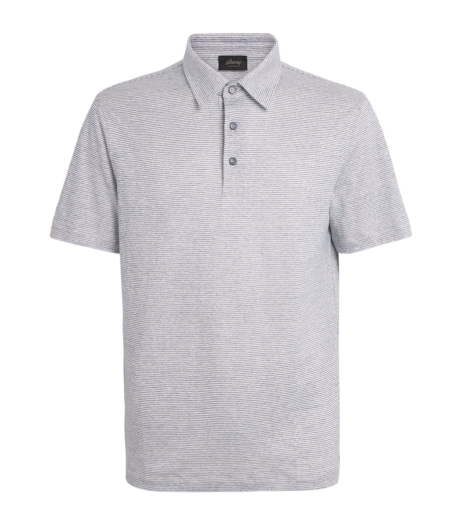 Brioni Mens Cotton Polo Shirt Image 1