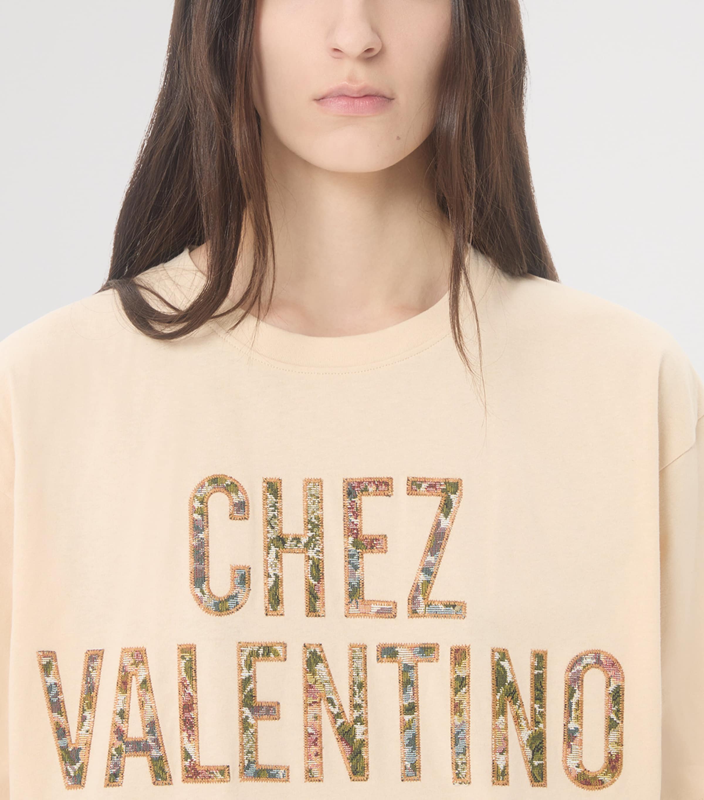 Valentino Womens Cotton Chez Valentino T-Shirt Image 5