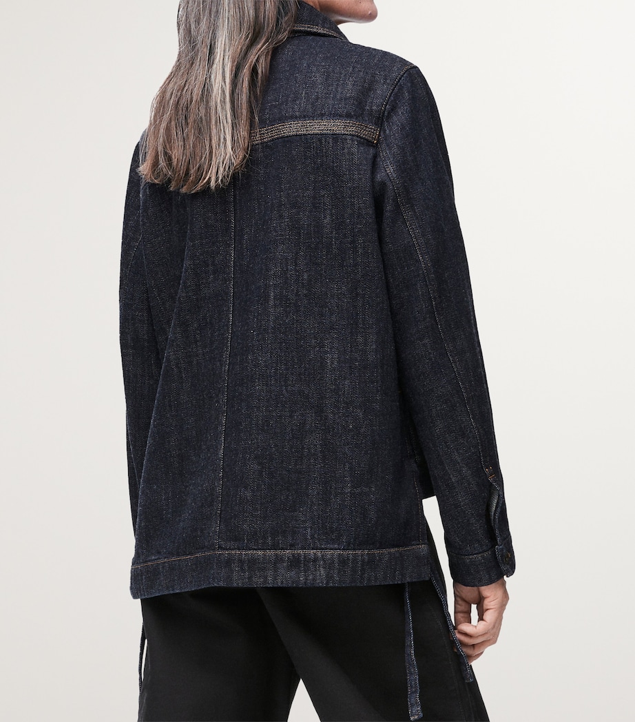 Denim Workwear Jacket INDIGO BLUE Image 4