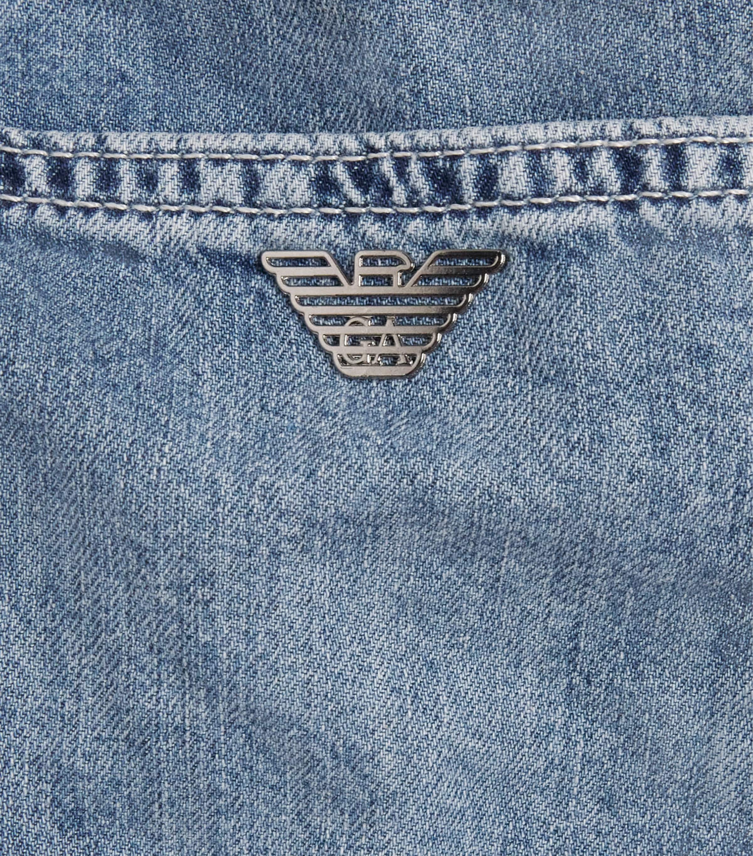 Drawstring Wide-Leg Jeans (4-16 Years) LIGHT BLUE DENIM Image 3