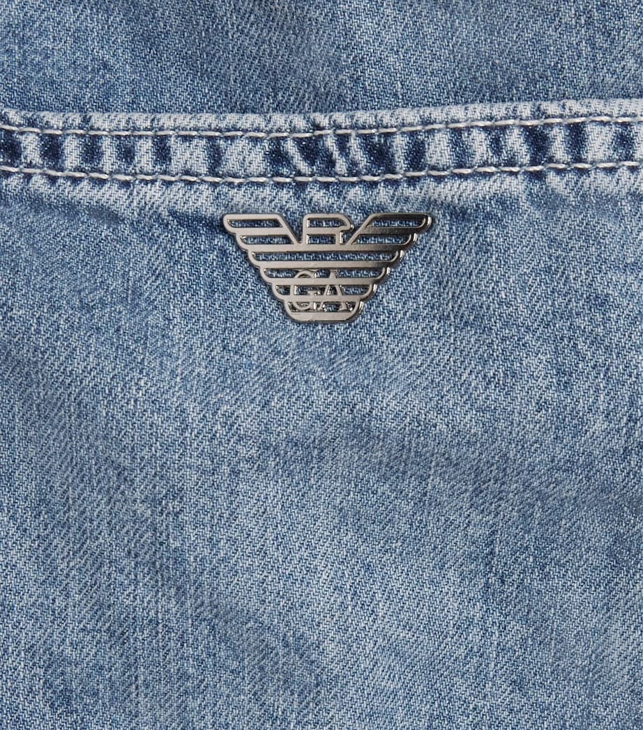 Drawstring Wide-Leg Jeans (4-16 Years) LIGHT BLUE DENIM Image 3