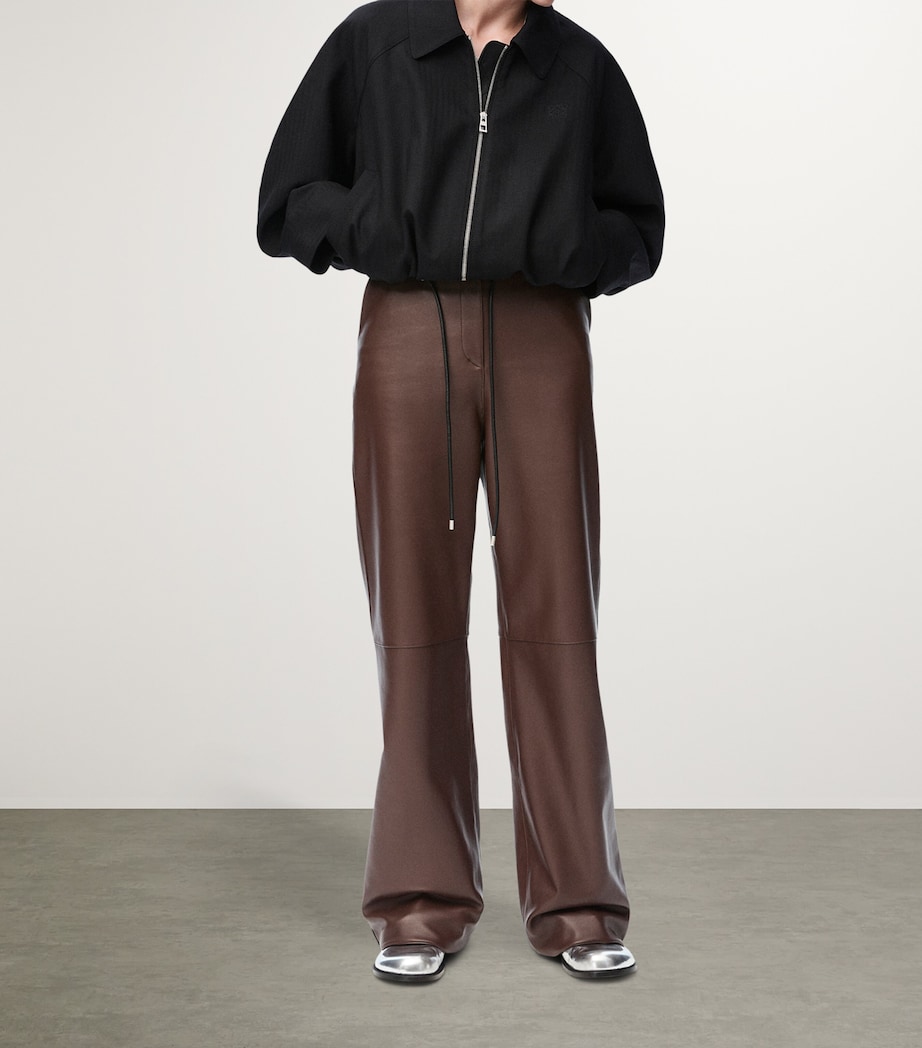 Wool-Blend Balloon Jacket BLACK Image 2