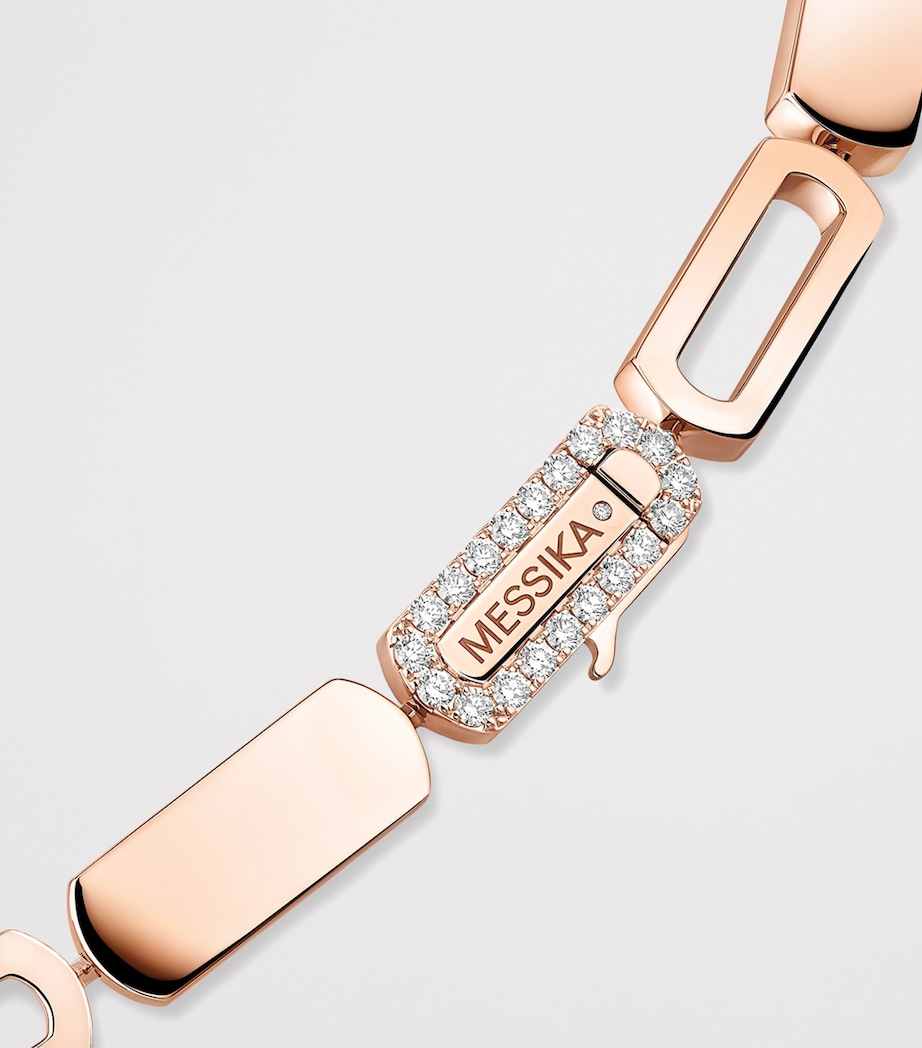 Messika Imperial Move Pink Gold and Diamond Necklace (6.40ct) Pink Gold Image 3