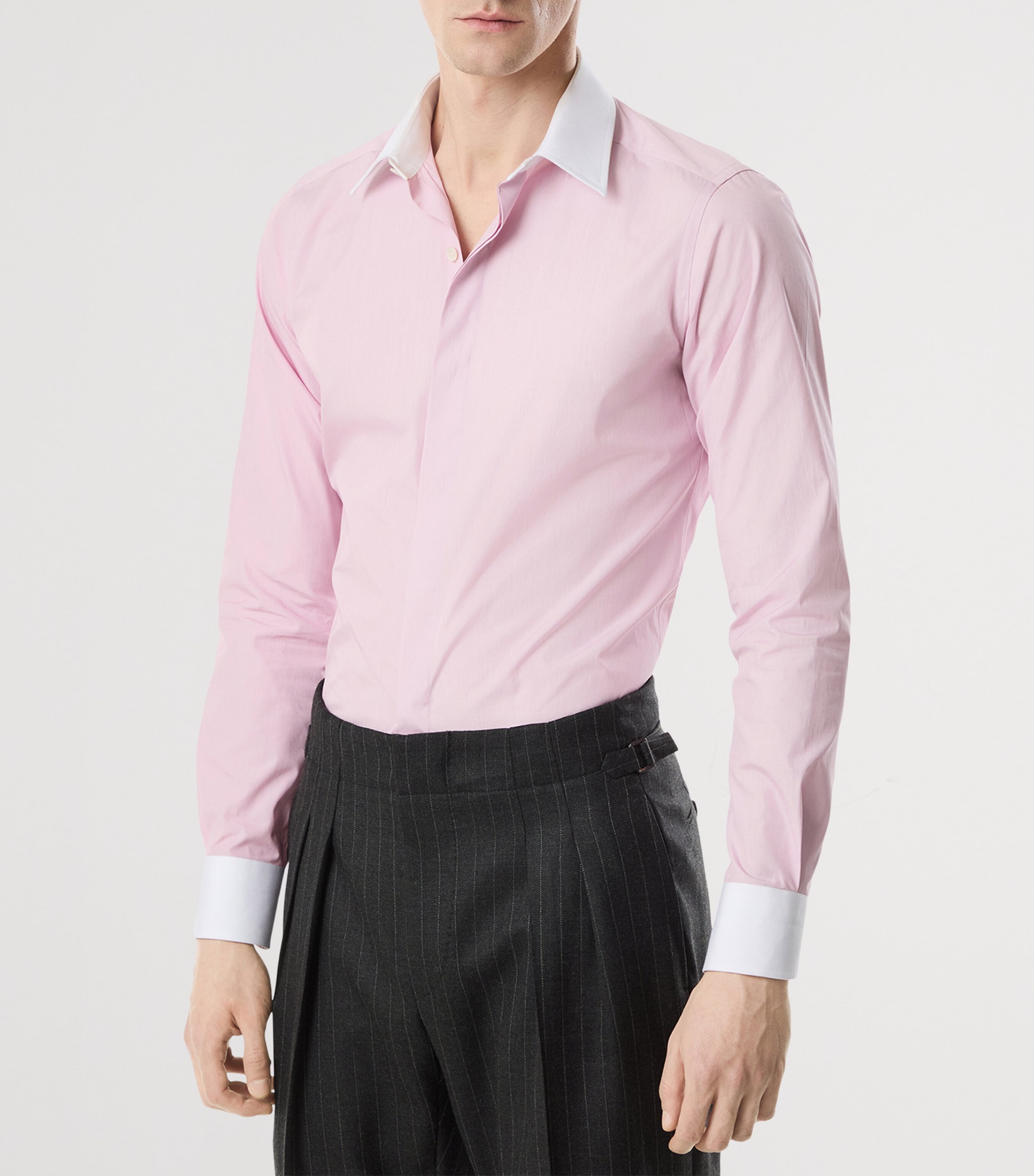 Cotton Contrast-Trim Shirt PAU Image 3