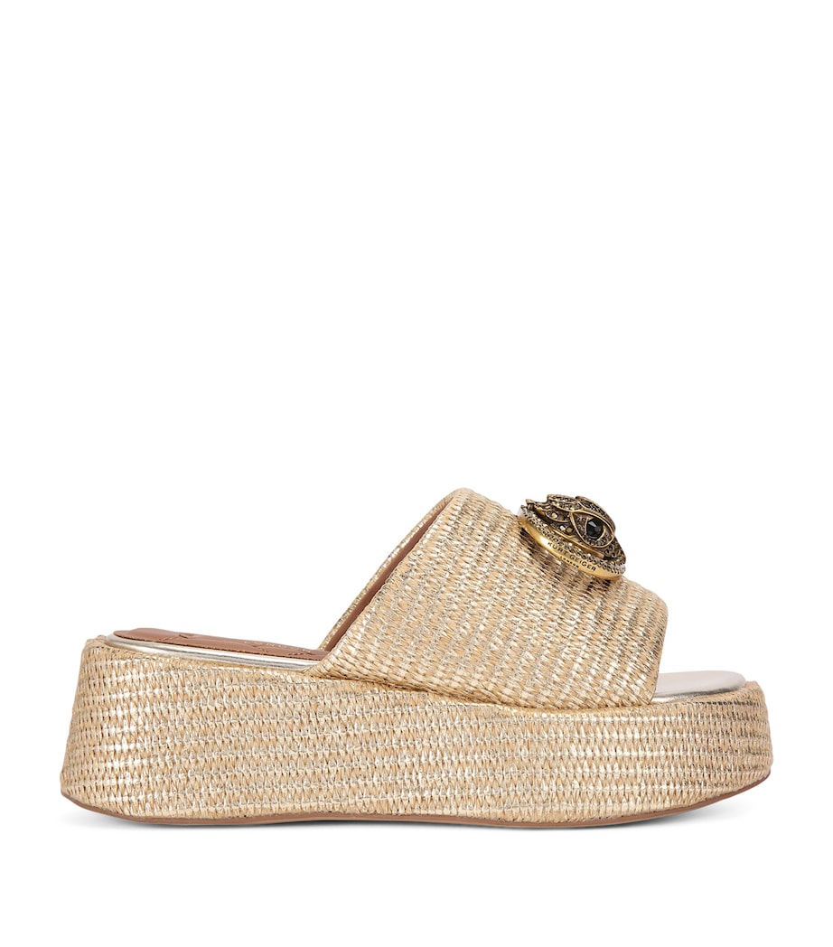 Woven Chelsea Flatform Mules - Image 1