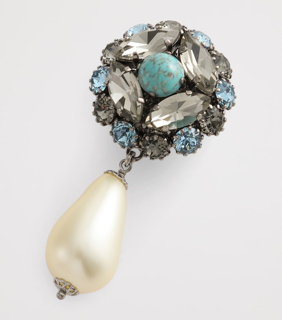 Dolce&Gabbana Embellished Clip-On Earrings Mult Image 2