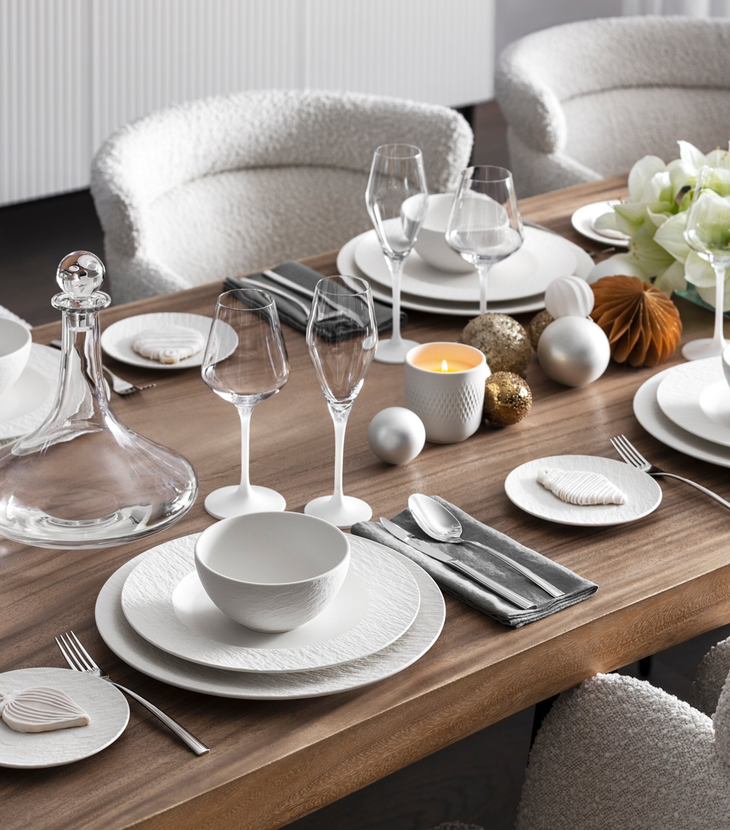 Manufacture Rock Blanc 20-Piece Tableware Set WHITE Image 2