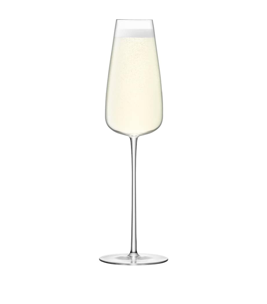 Set of 2 Wine Culture Champagne Flutes (330ml) CLEAR Image 3