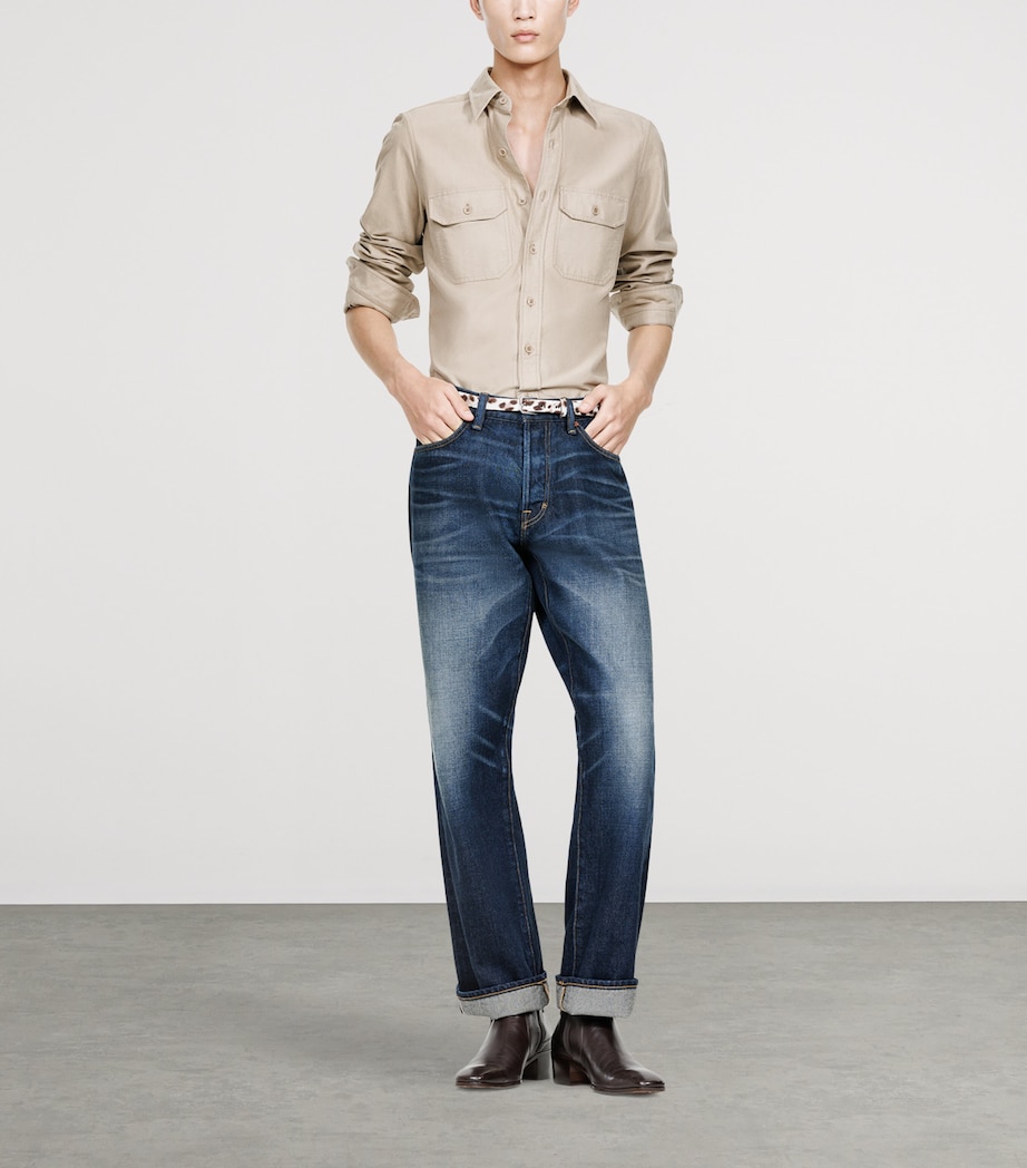 TOM FORD Mens Cotton Shirt Jbw Image 2