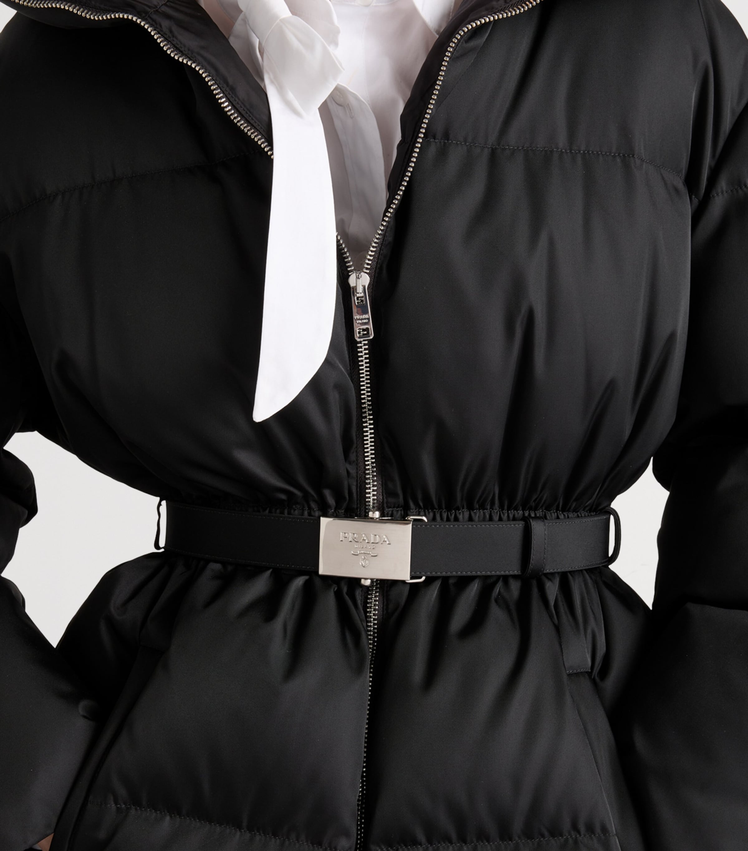 Down Re-Nylon Hooded Jacket F0002 Image 3