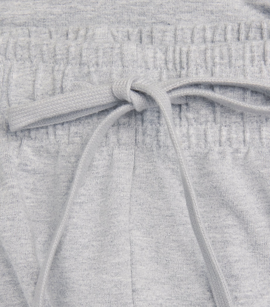 Cotton-Blend Lounge Sweatshorts HEATHER GREY Image 5