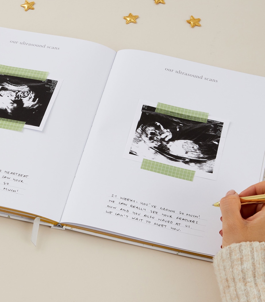 My Pregnancy Journal FLORAL, GOLD Image 5