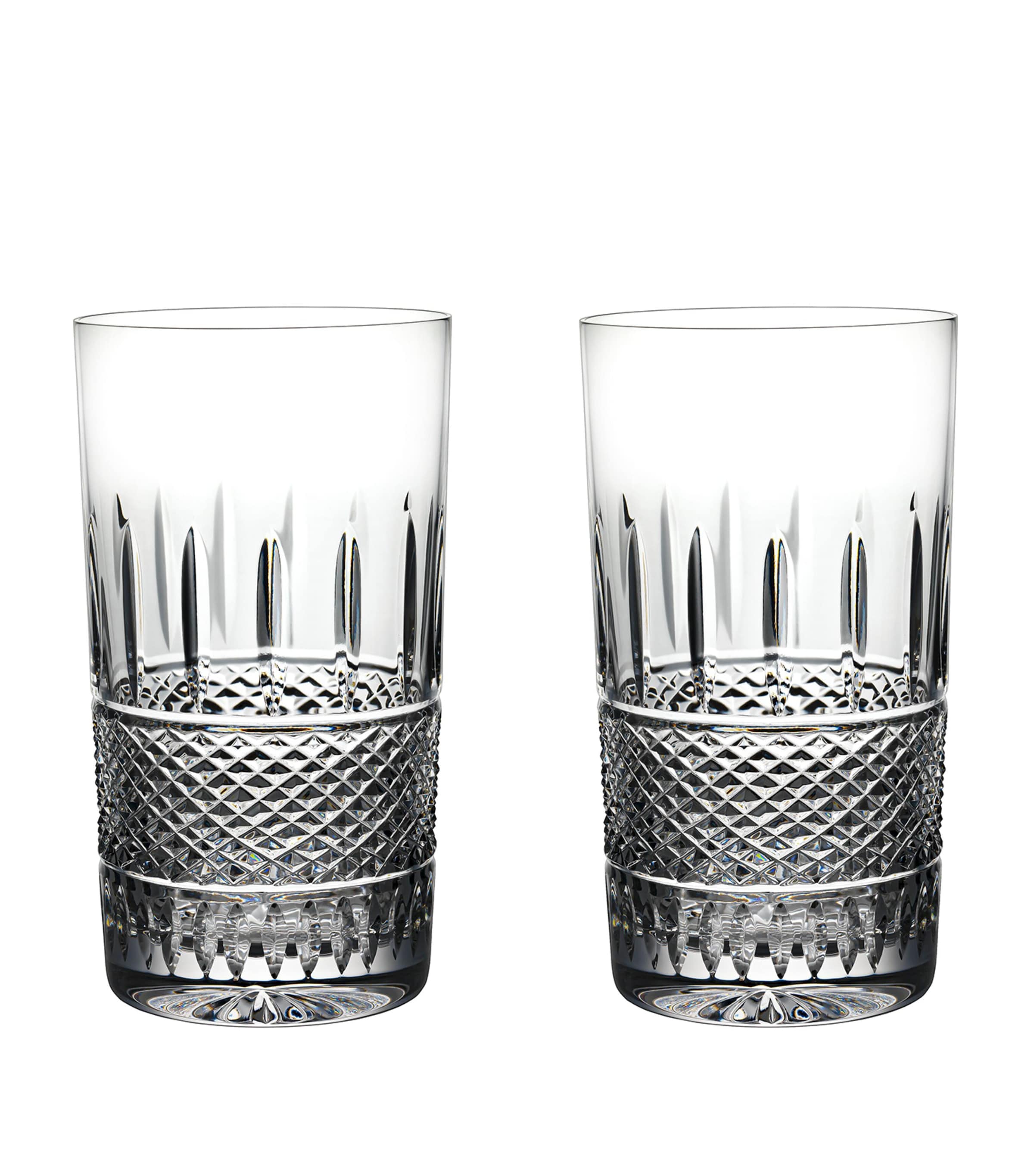 Waterford Set of 2 Irish Lace Highball Glasses (400ml) | Dining | Glassware | Tumblers | Designers | Waterford