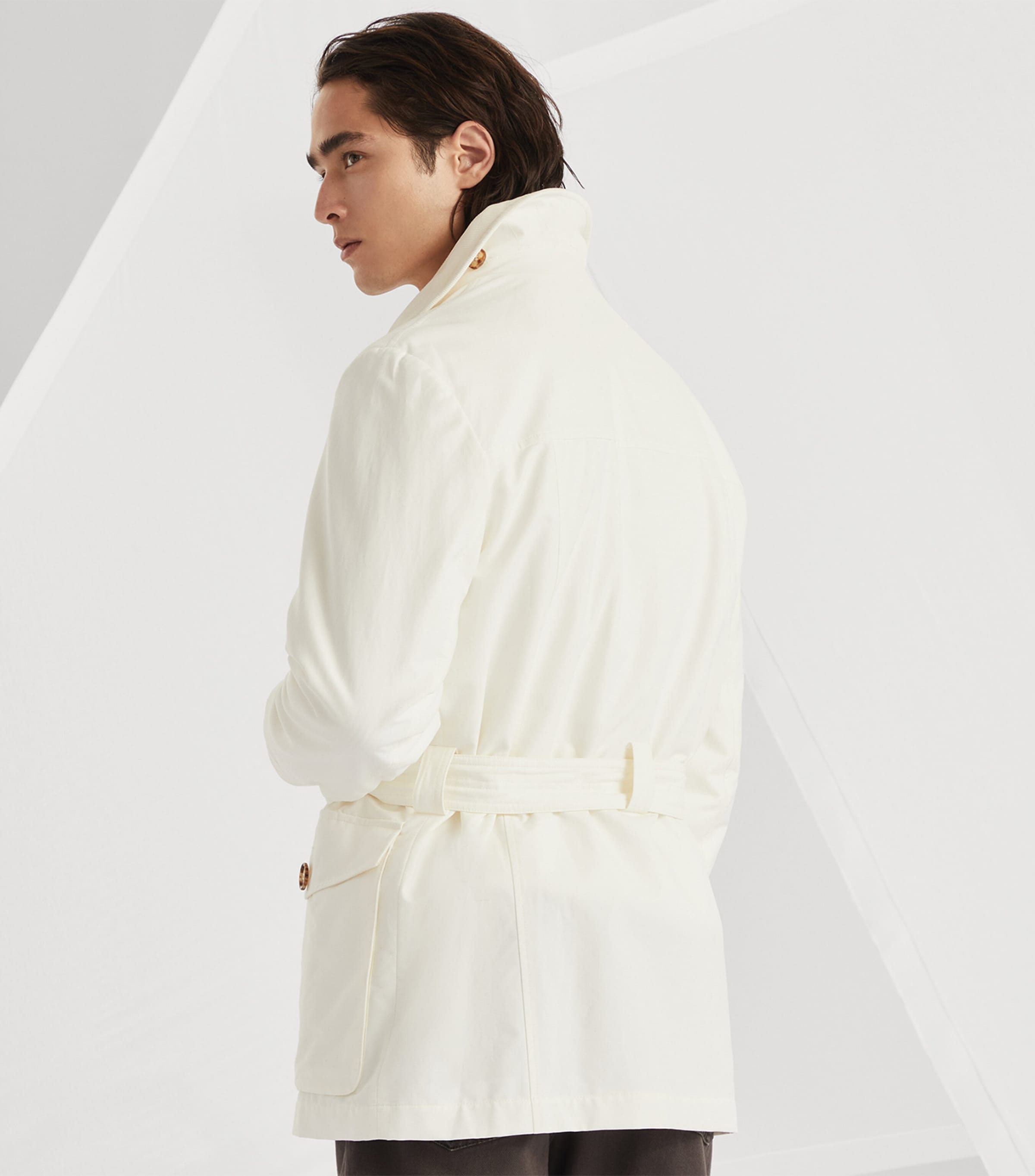 Brunello Cucinelli Water-Resistant Belted Parka Jacket