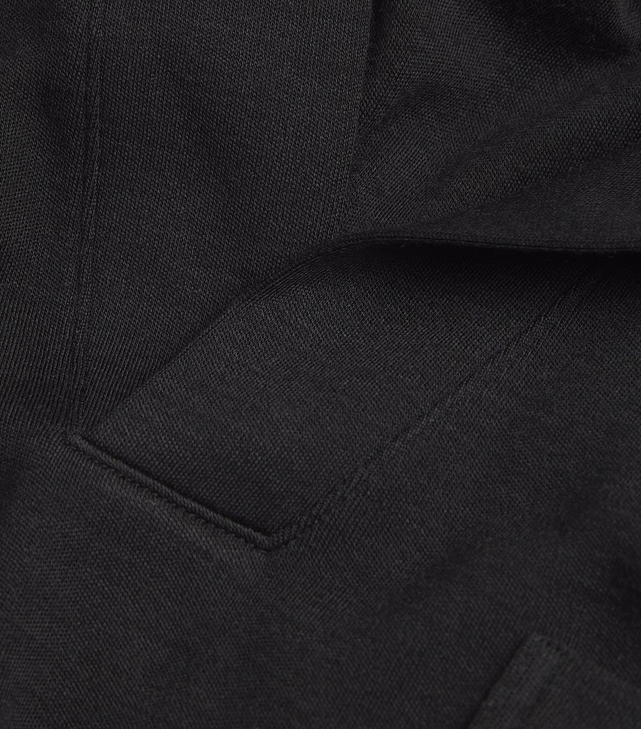 Wool-Blend Christian Polo Shirt 0018 BLACK Image 5