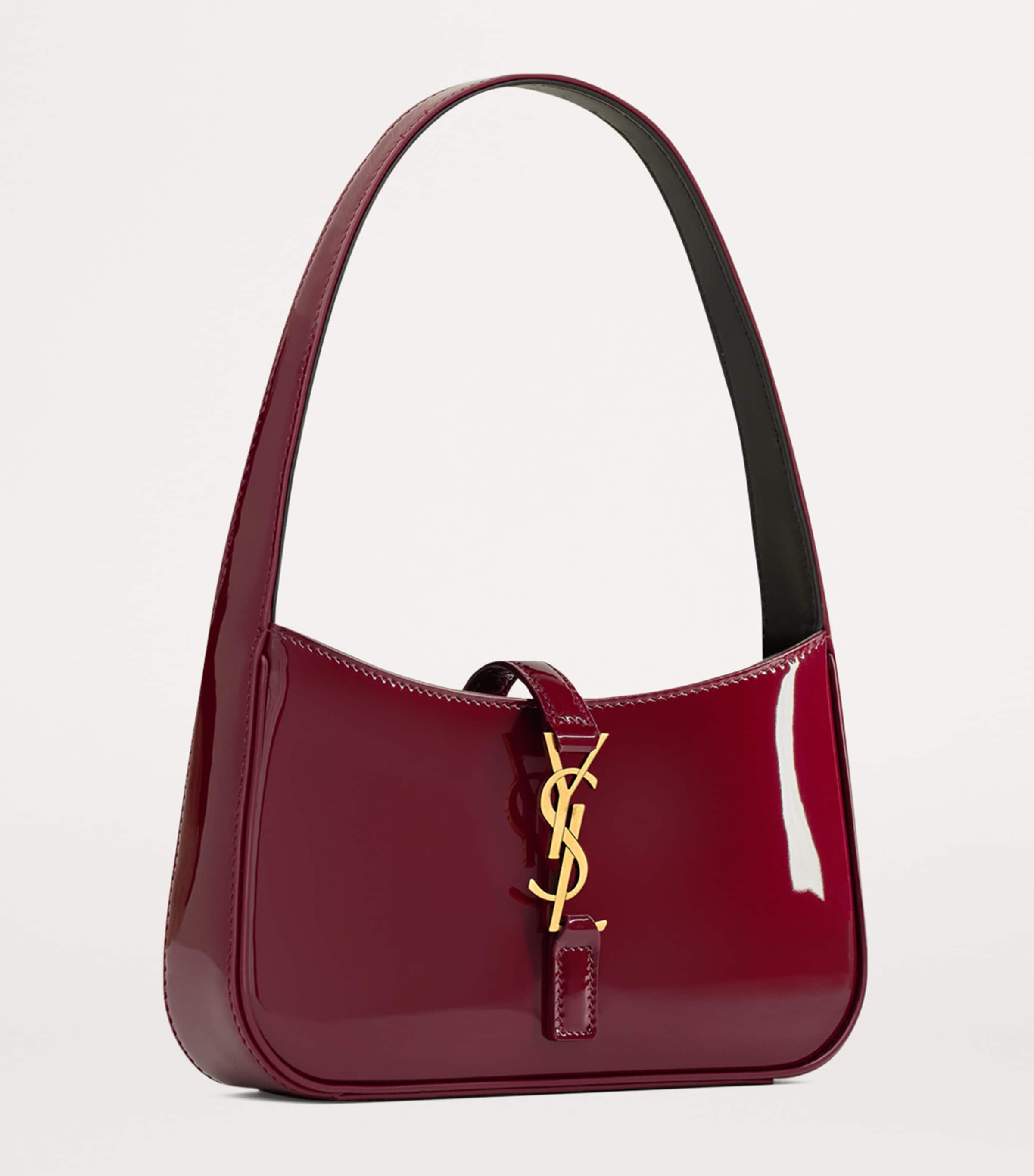 Saint Laurent Red Mini Patent Leather Le 5 à 7 Shoulder Bag 