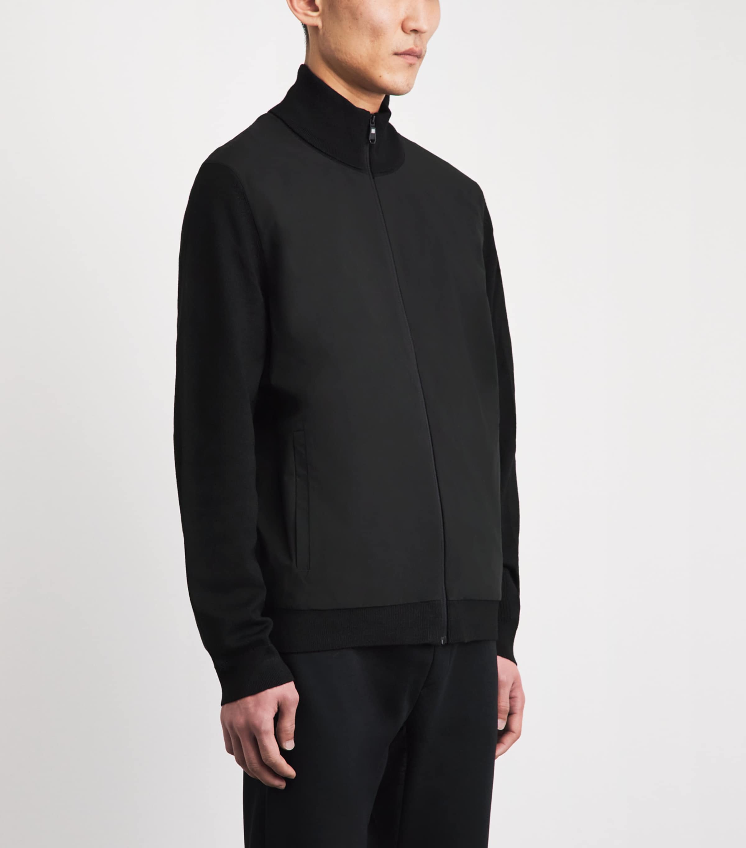 Momentum Zip-Up Jacket 001 BLACK Image 4