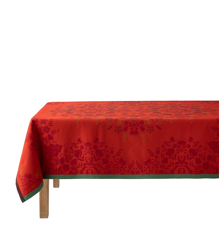 Cotton Féerie Tablecloth (175cm x 320cm) RED Image 1