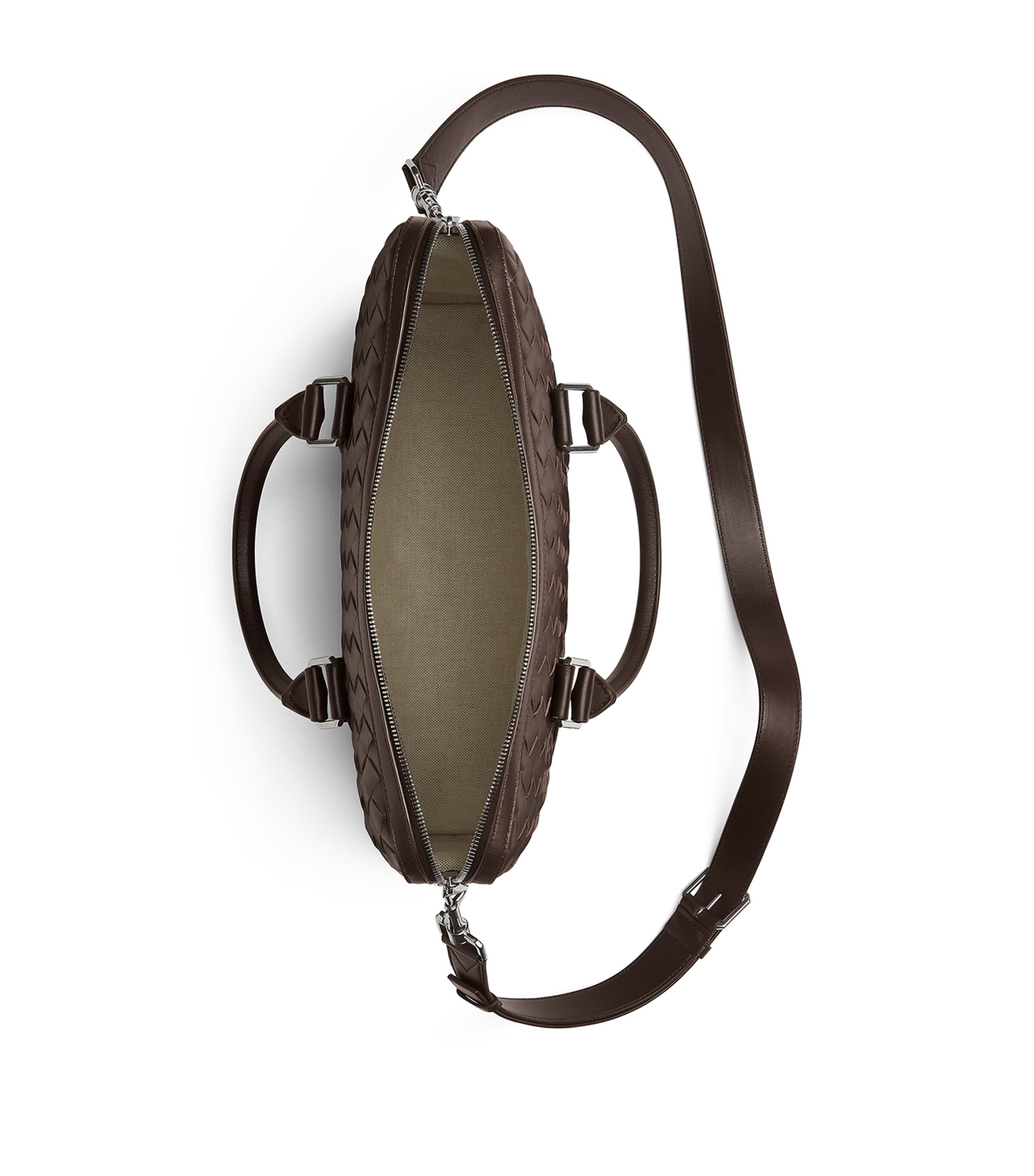 Bottega Veneta Mens Leather Briefcase Image 3