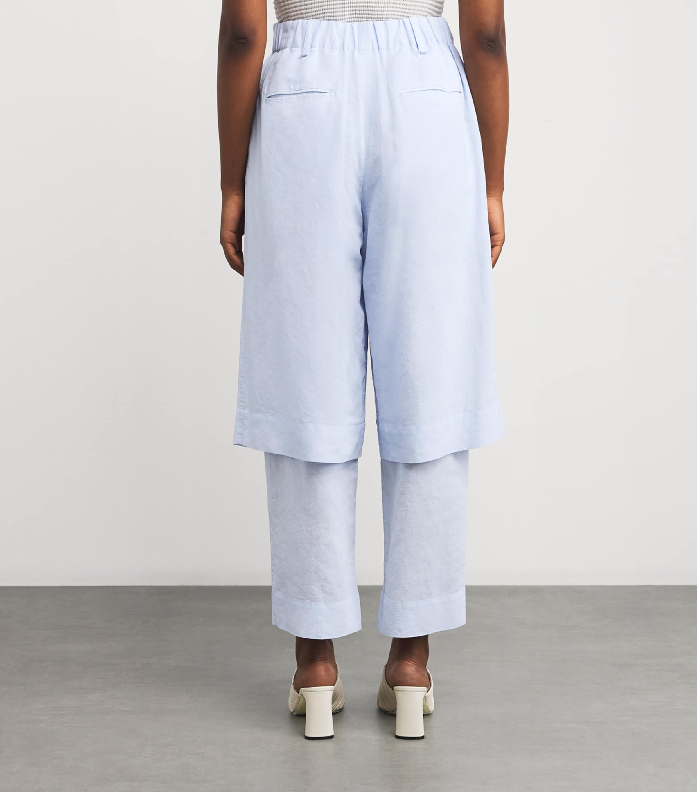 Cotton-Linen Paper-Esque U Trousers 70 Image 4