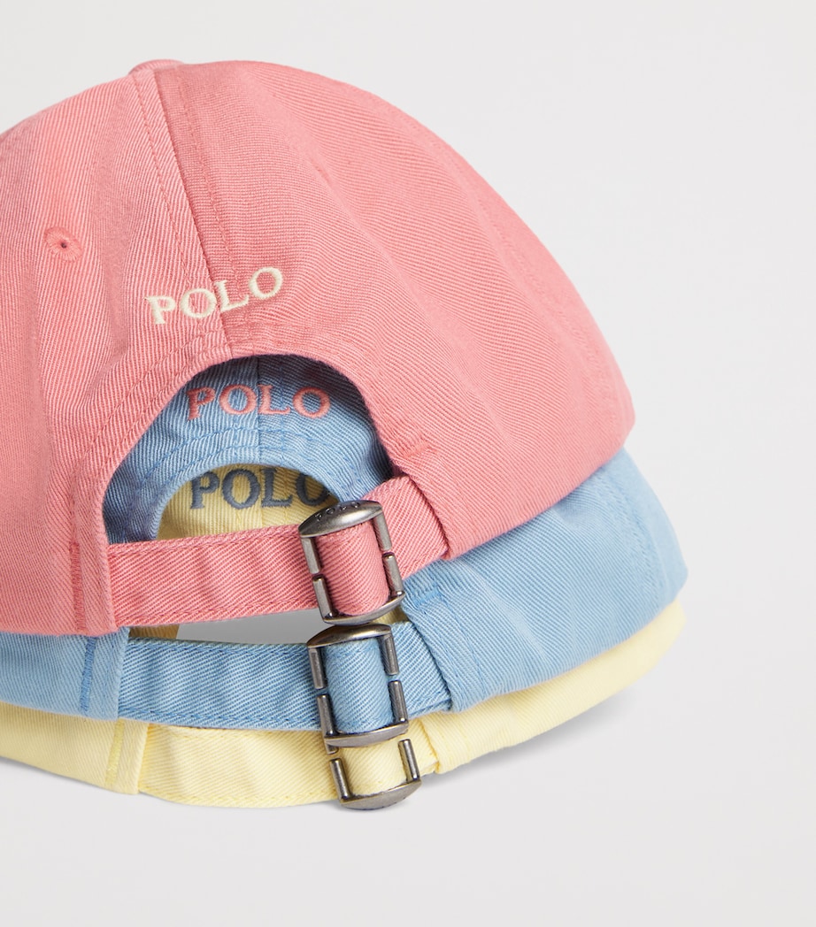 Ralph Lauren Kids Cotton Polo Pony Baseball Cap Vsl Blu Image 3