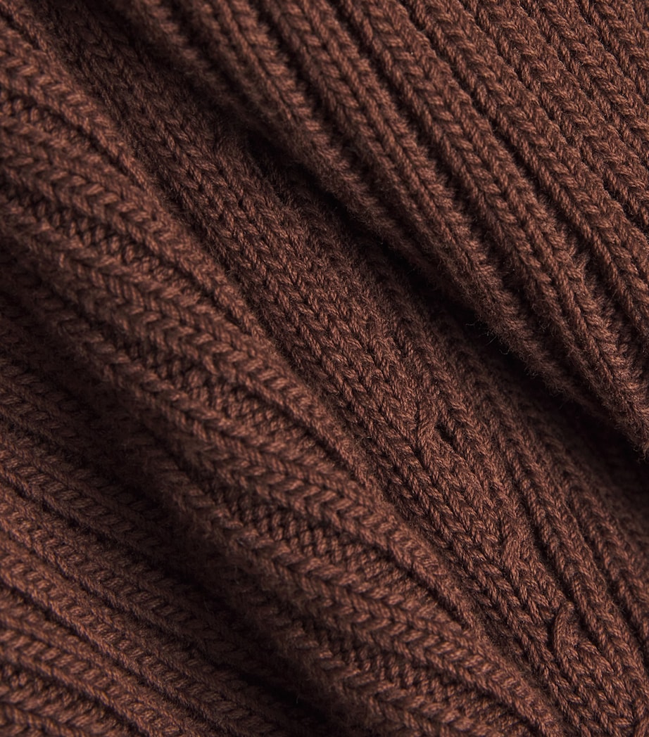 Knitted Chrysta Midi Dress JAVA Image 5