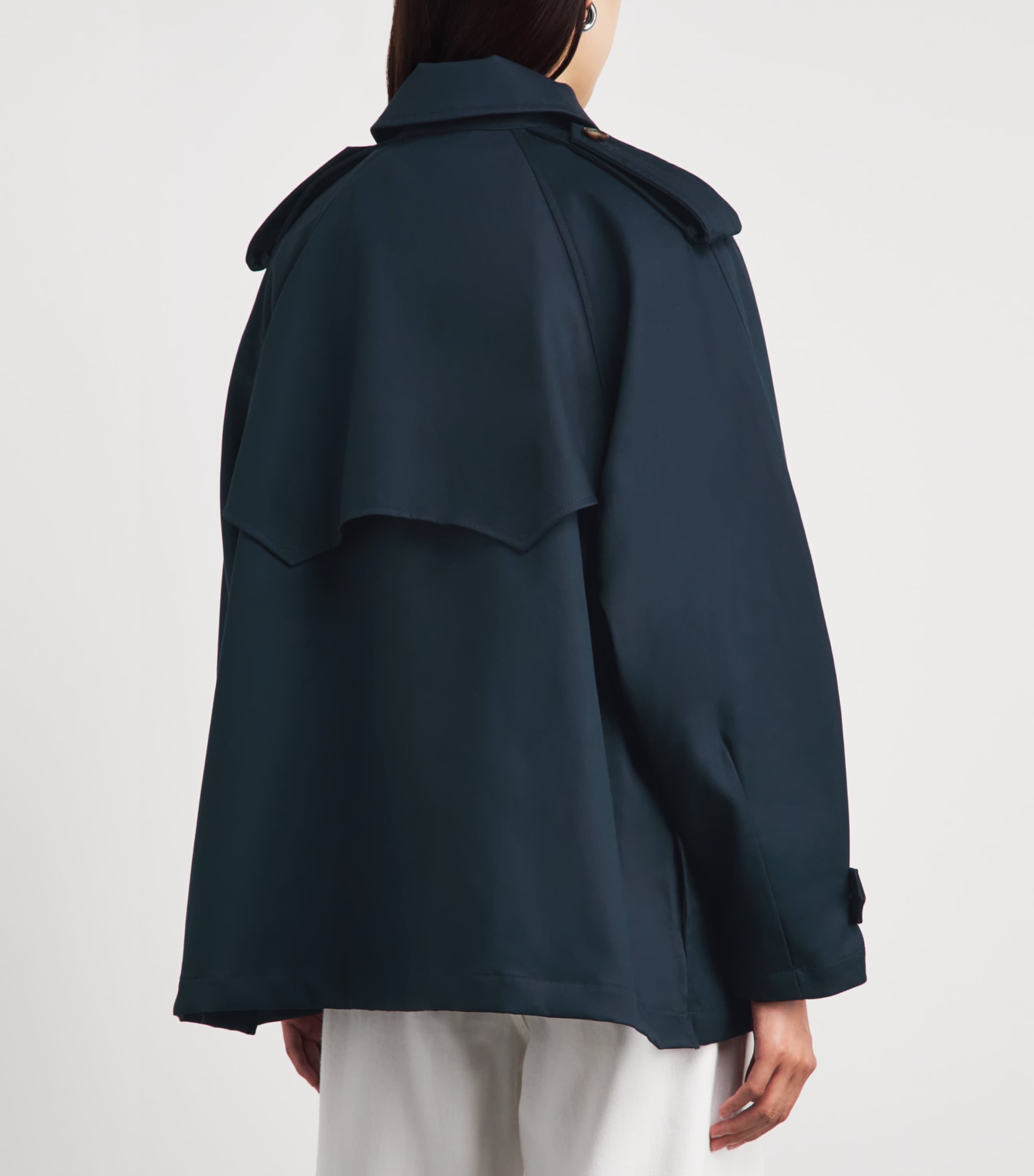 Polo Ralph Lauren Womens Cotton Balloon Trench Coat Rl Navy Image 5