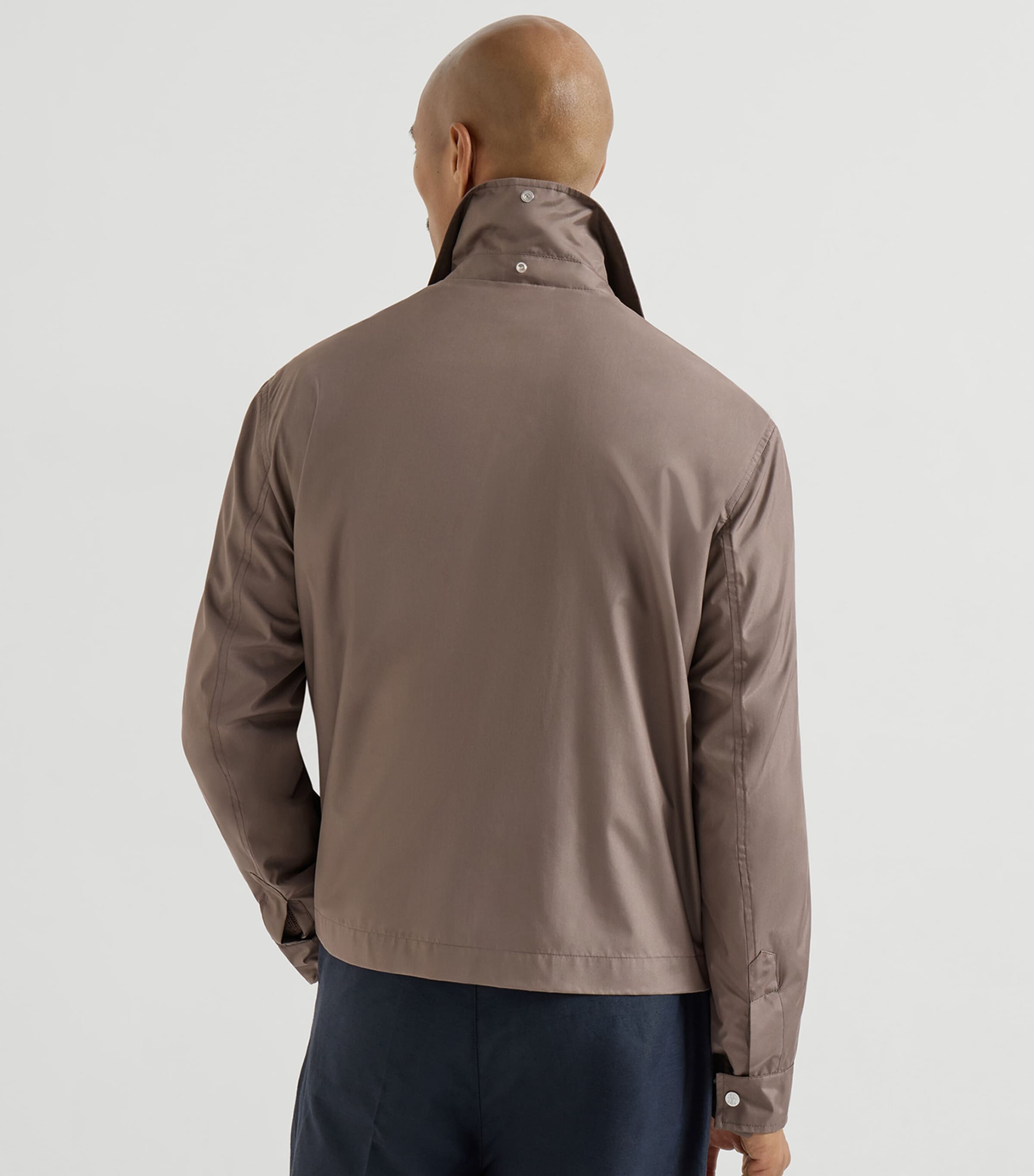 Brunello Cucinelli Mens Silk-Blend Water-Resistant Jacket Image 5