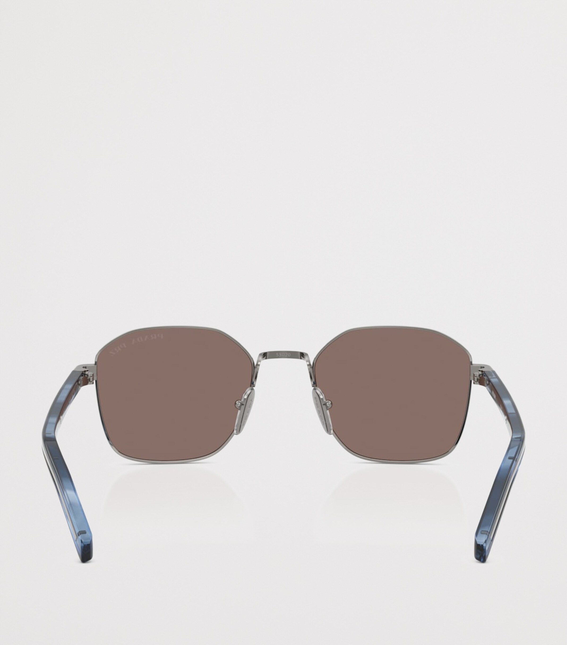 Prada Metal Geometric Sunglasses Grey Image 4
